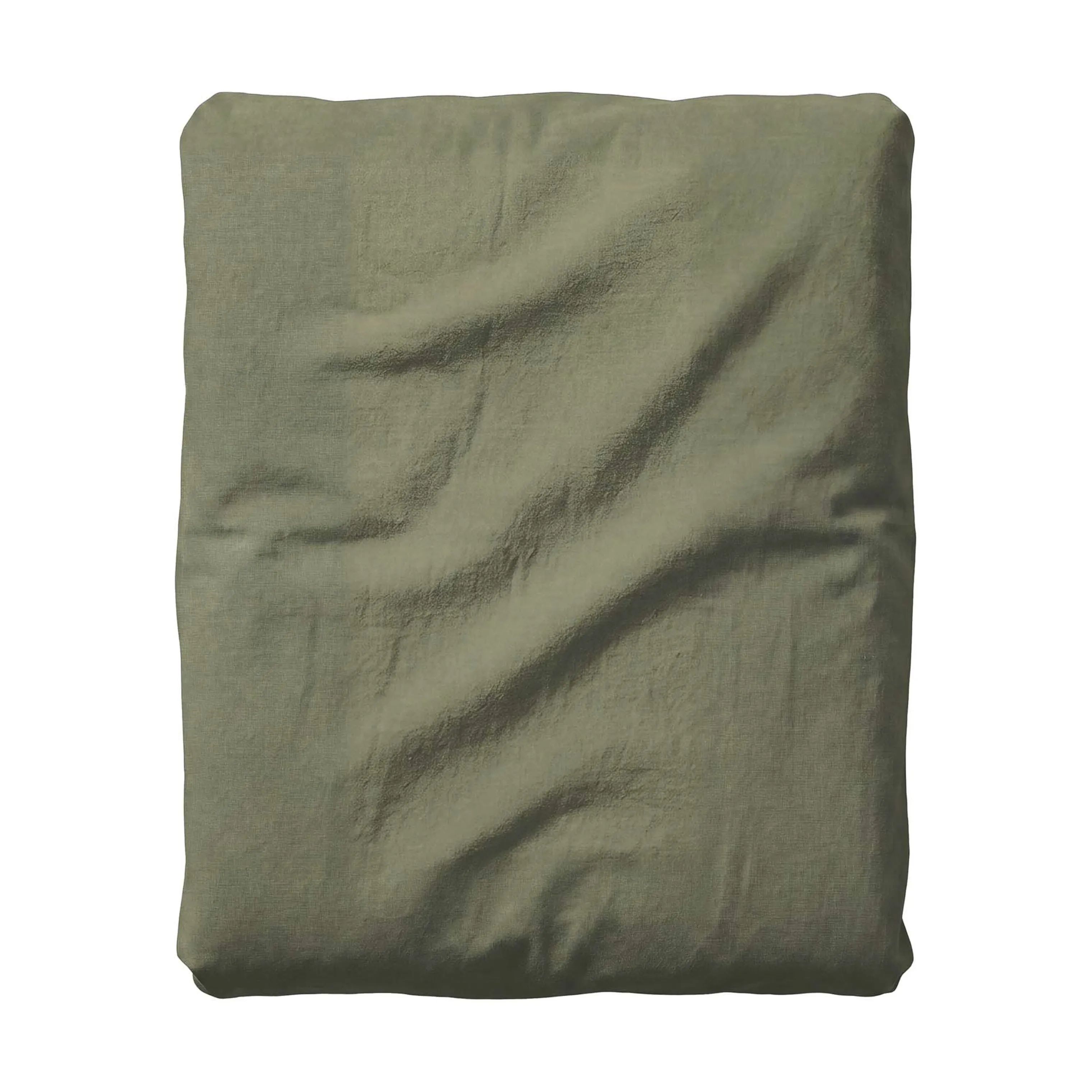 Essenza Lagner Fine Organic Jersey Boxlagen i Moss, B200 x L220 cm, 1