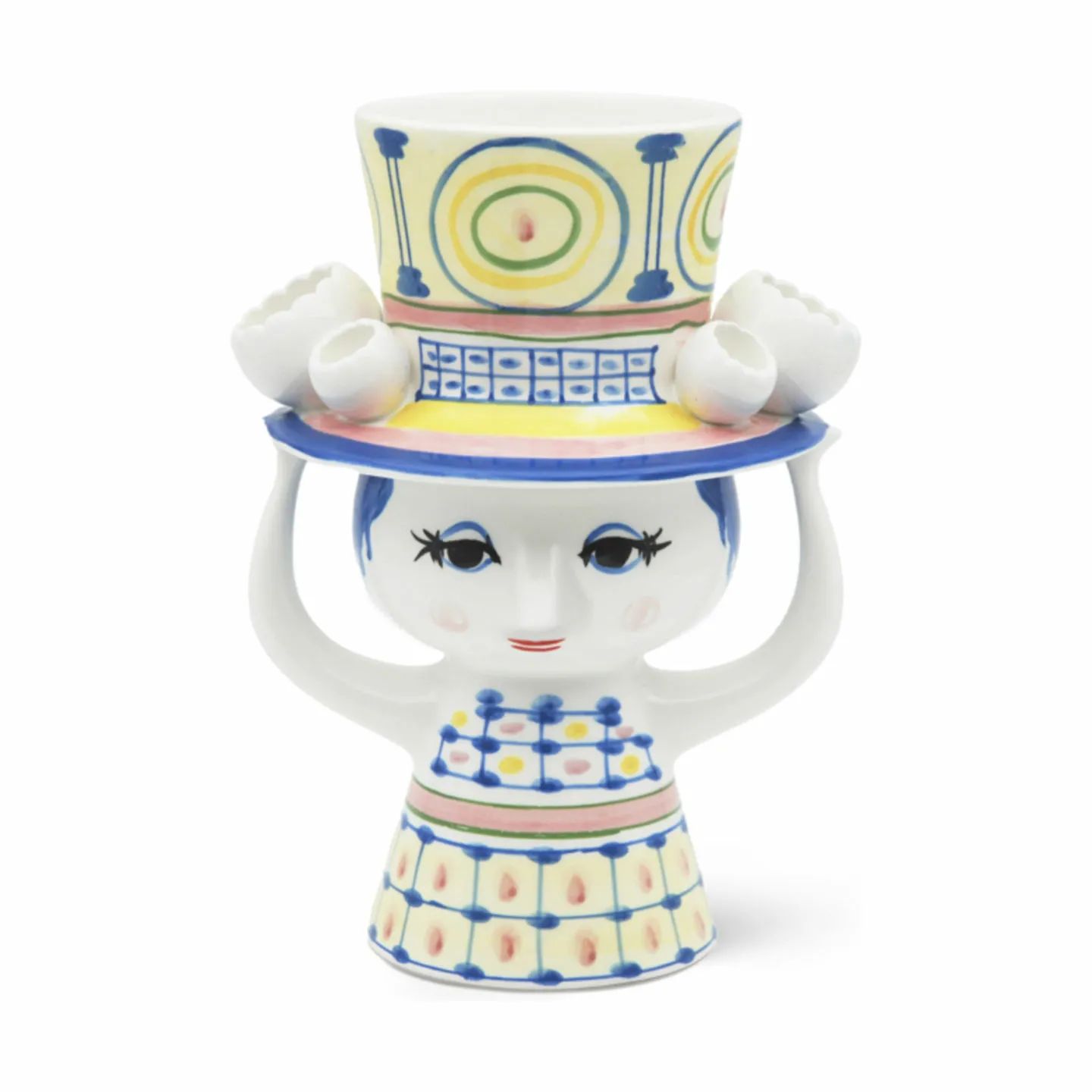 Bjørn Wiinblad Vaser Lady With Hat Vase i Blå, 1