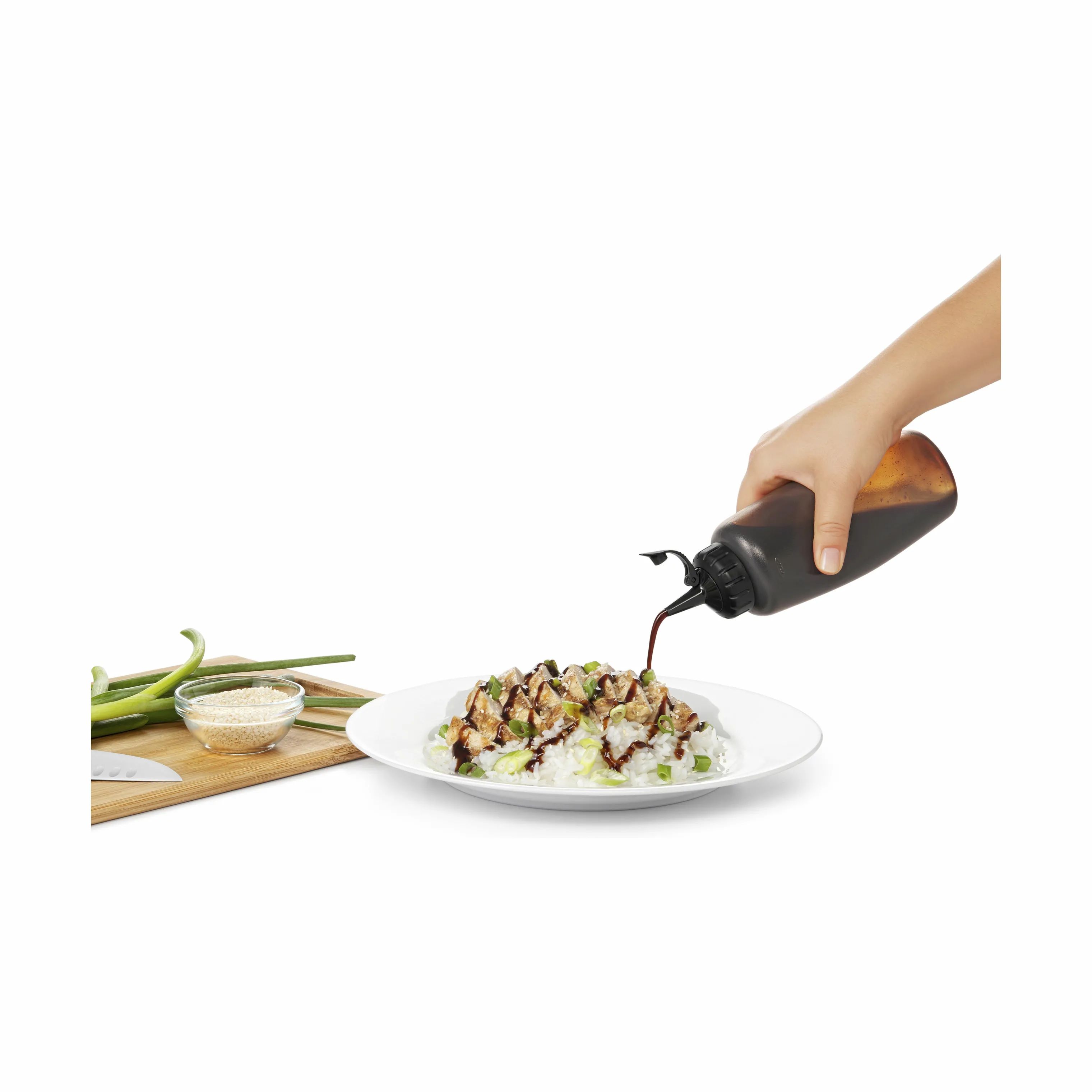 OXO Olie- og eddikeflasker Good Grips Multiflaske i klar;sort, 350 ml, 4