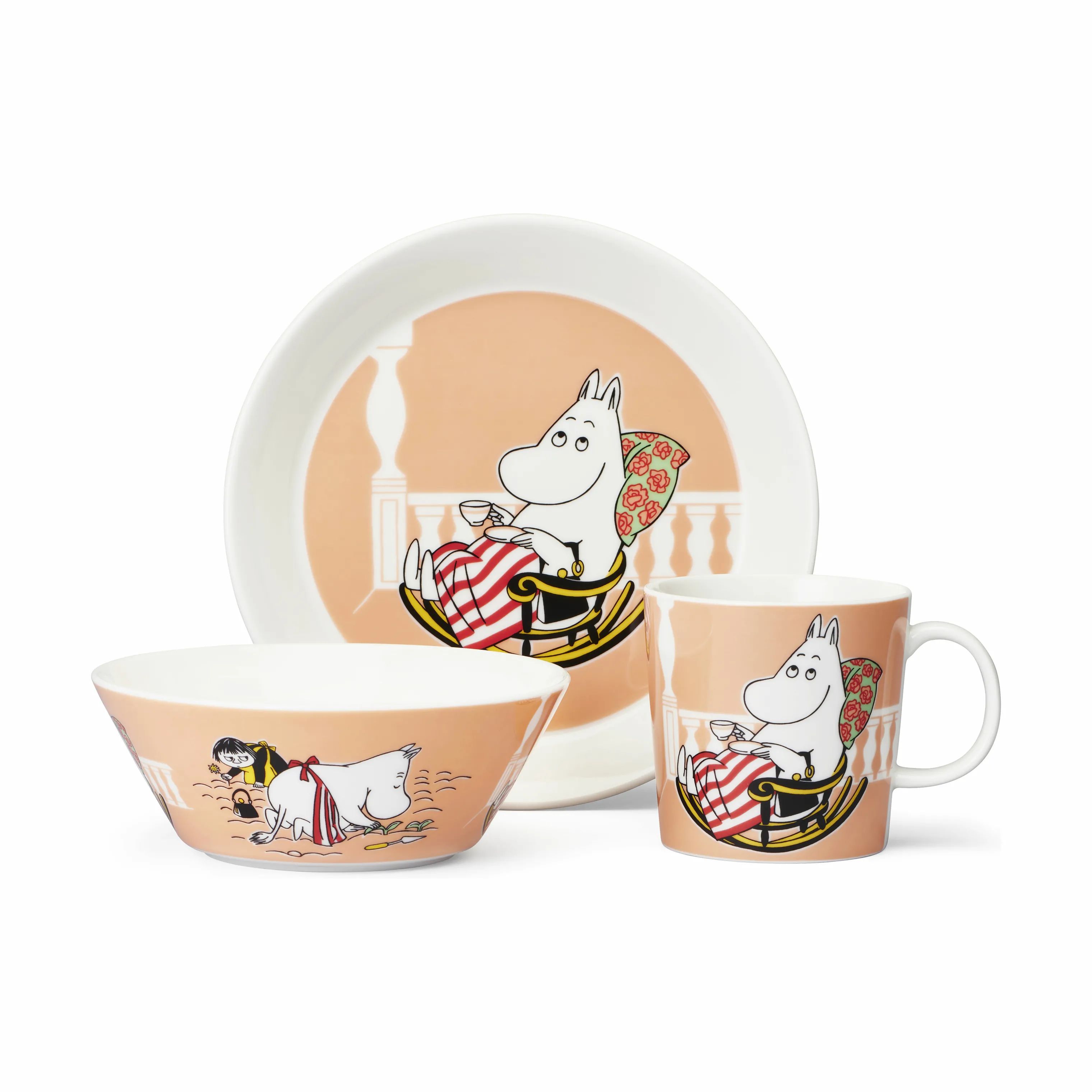 Moomin Arabia Krus og kopper med hank Ferieklar Krus - Mumimor i Mumimor/Marmelade, 30 cl, 6