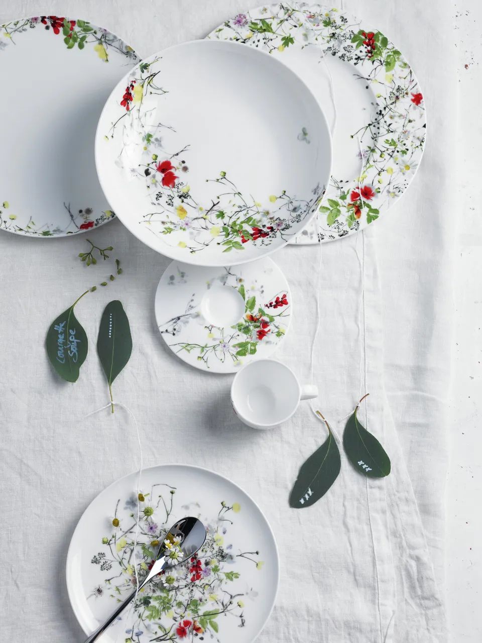 Rosenthal Frokosttallerkener Brillance Fleurs Sauvages Frokosttallerken i Hvid / Multifarvet, 2