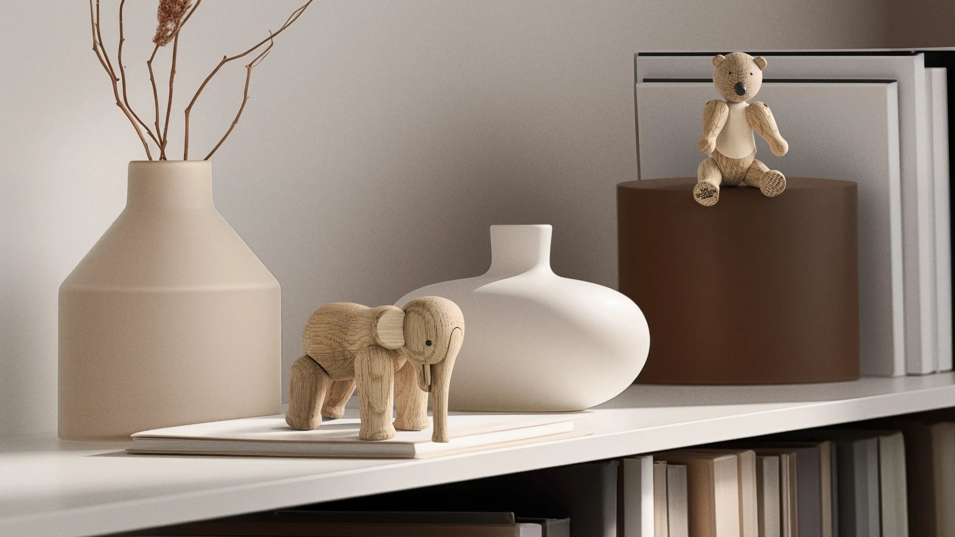 Kay Bojesen Dyrefigurer Liliput Elefant i Eg, 2