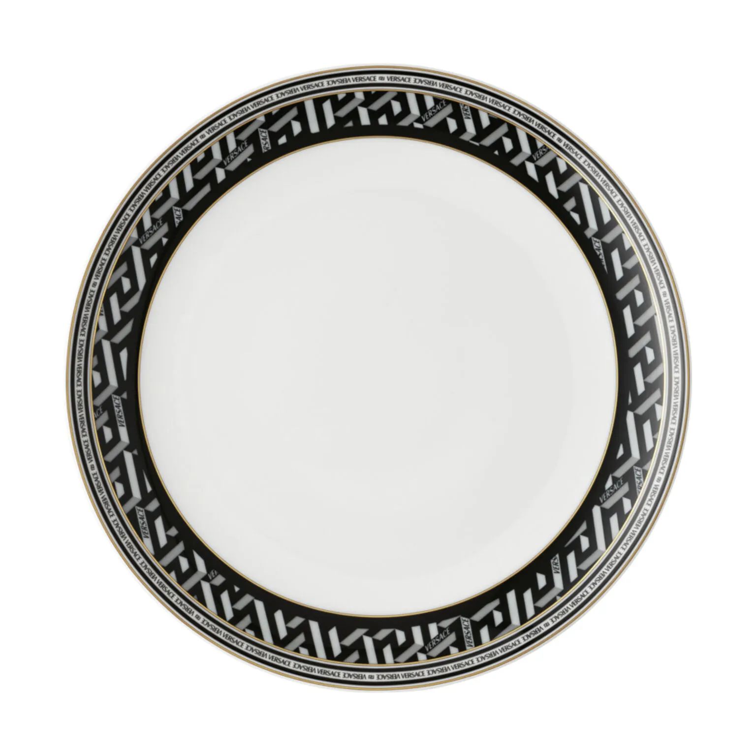 Versace Frokosttallerkener Signature Frokosttallerken i Sort, 1