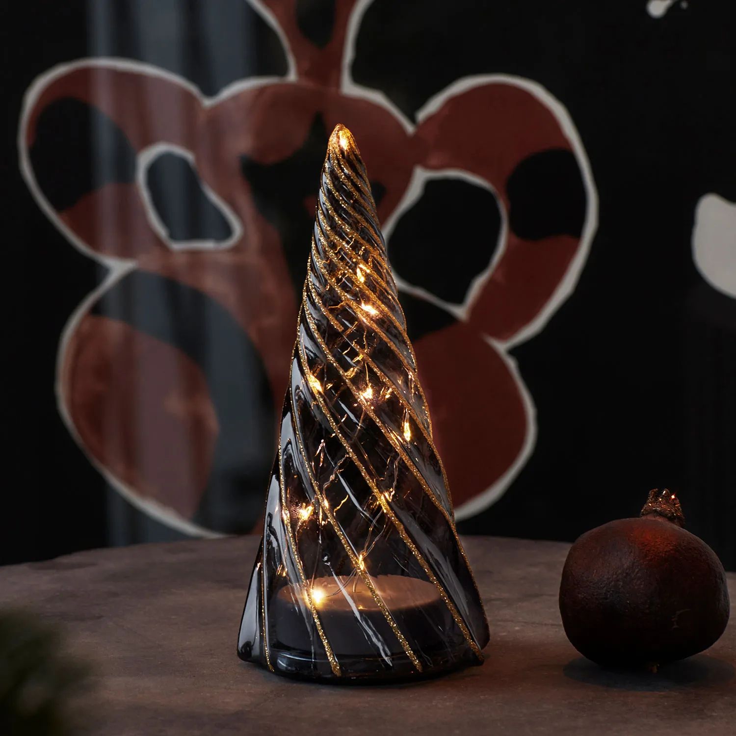Sirius LED-lys Vilma LED Juletræ i Guld/sort, 19 cm, 2