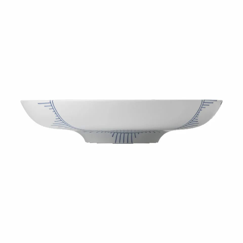 Royal Copenhagen Serveringsfade Blå Mega Riflet Fad i 34 cm, 6