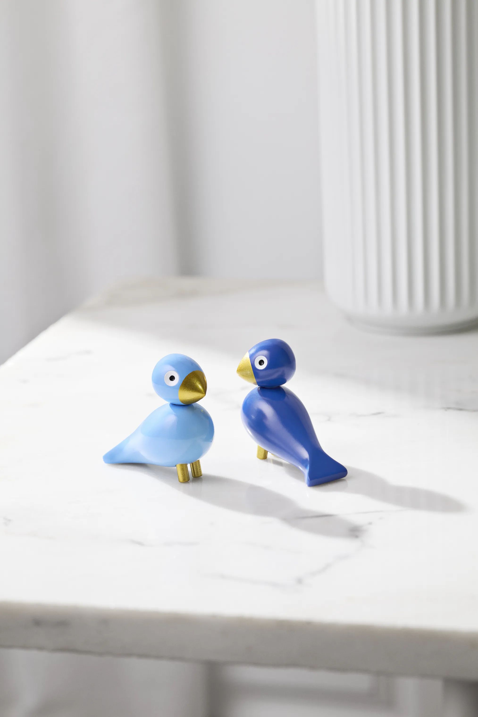 Kay Bojesen Dyrefigurer Birds Fugle 2026 -2 stk. i Blå/Lys Blå, 3