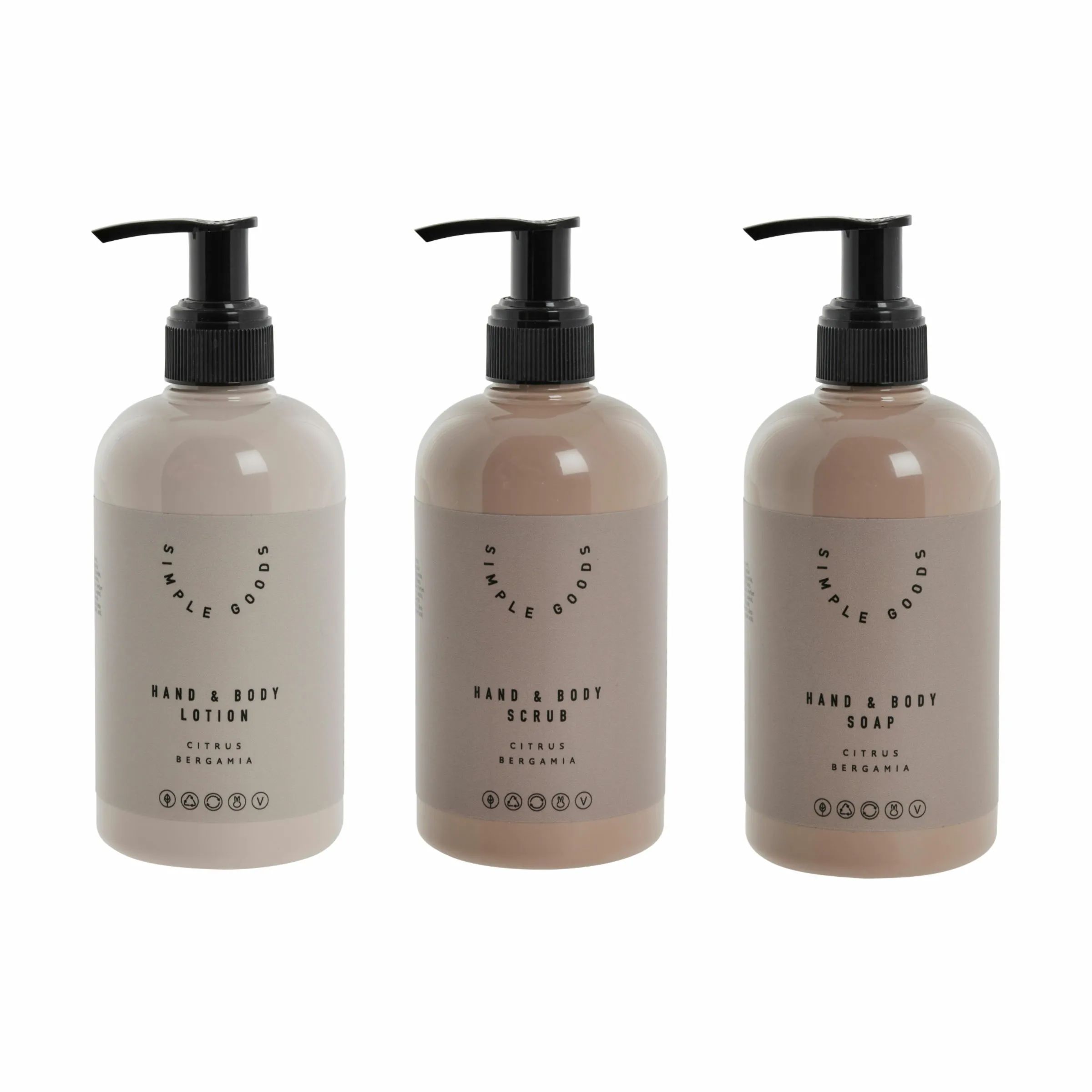 Simple Goods Gaveæsker Lotion, Scrub & Soap Gaveæske i Lyserød, 1