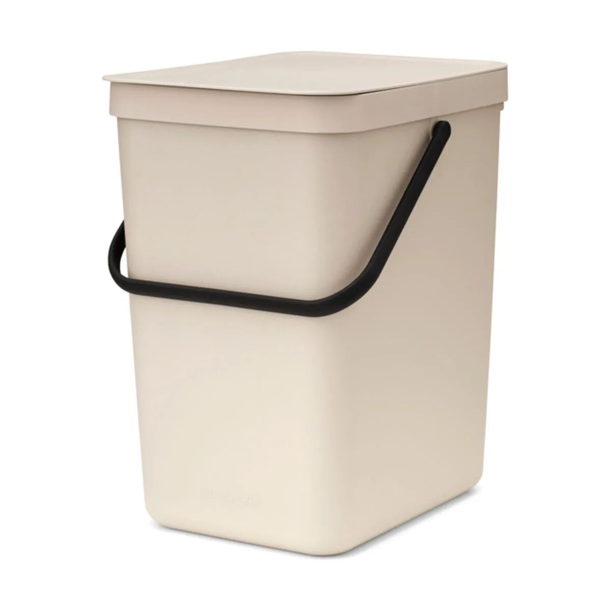 Brabantia Spande uden pedal Sort & Go Affaldsspand i Soft Beige, 25 L, 1