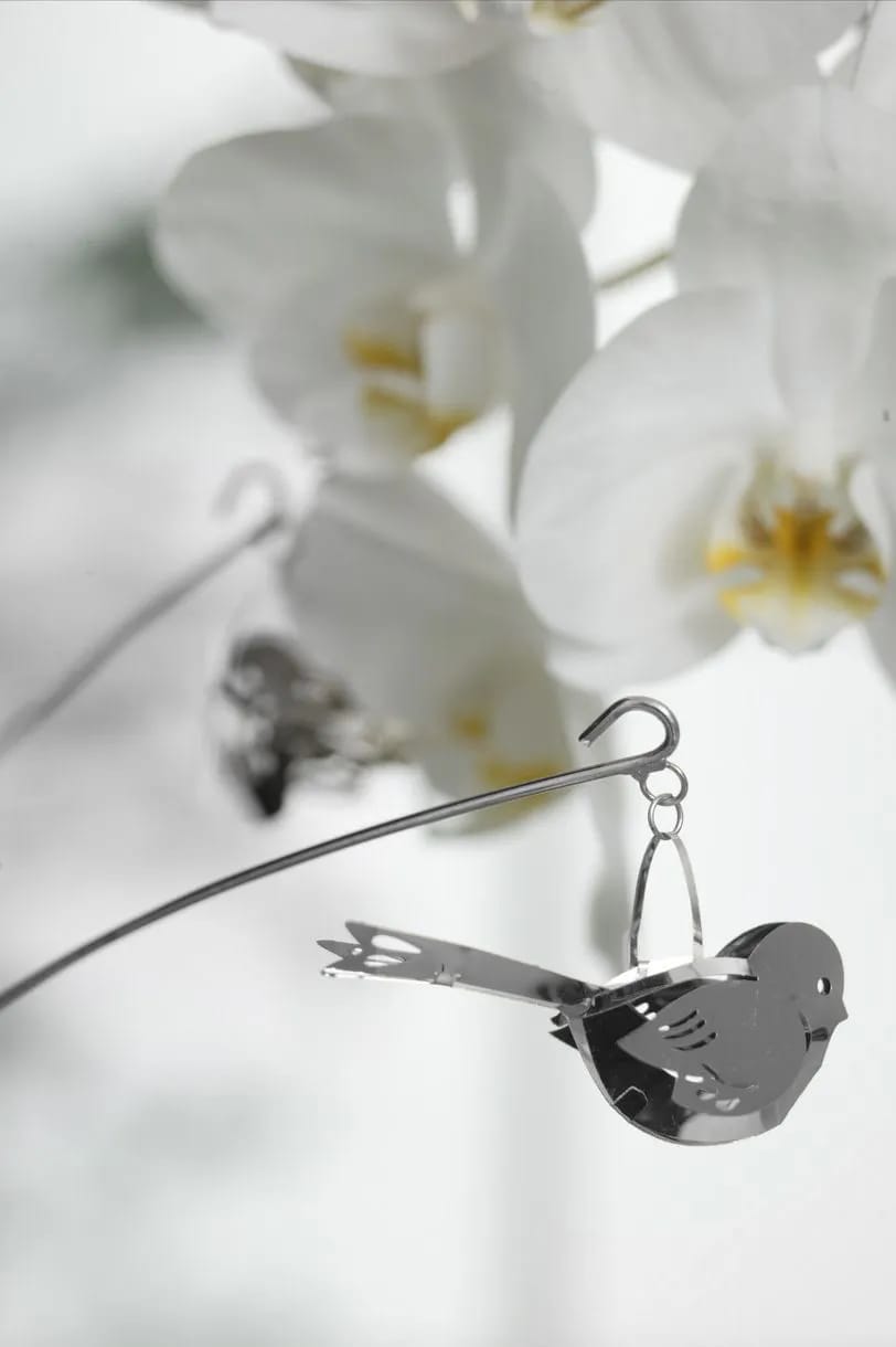 Jette Frölich Design Påskepynt Påske Blomsterstrå - 2 stk. i Sølvfarvet, 2