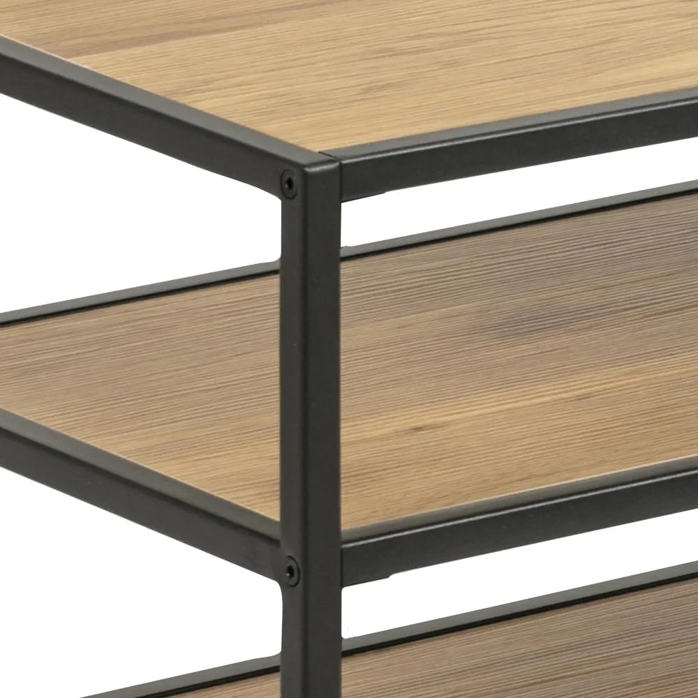 CASA Living TV-borde Seaford TV Bord i vild eg/mat sort, 2