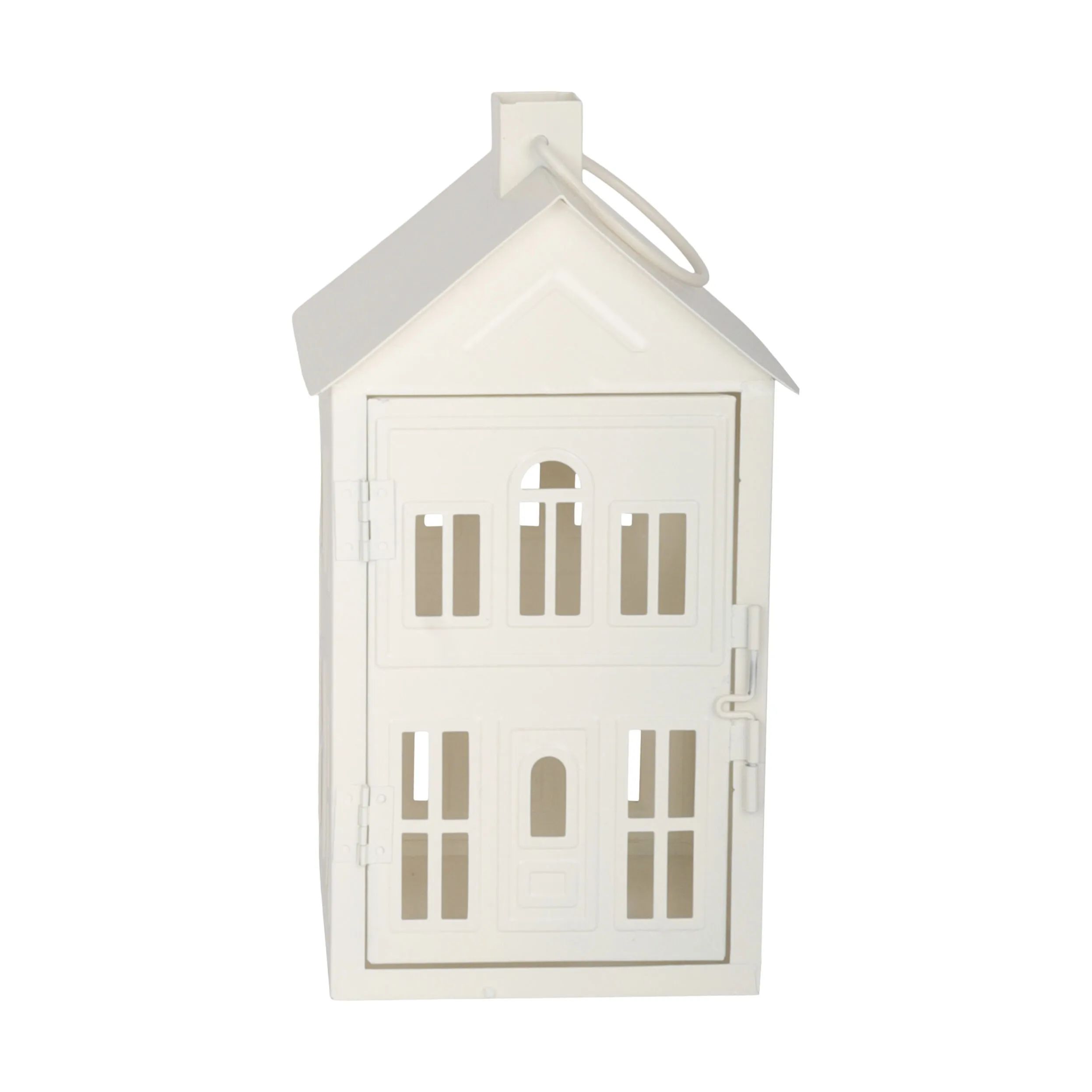Casa Christmas Bloklysestage Lanterne i Hvid, 26,8 cm, 1