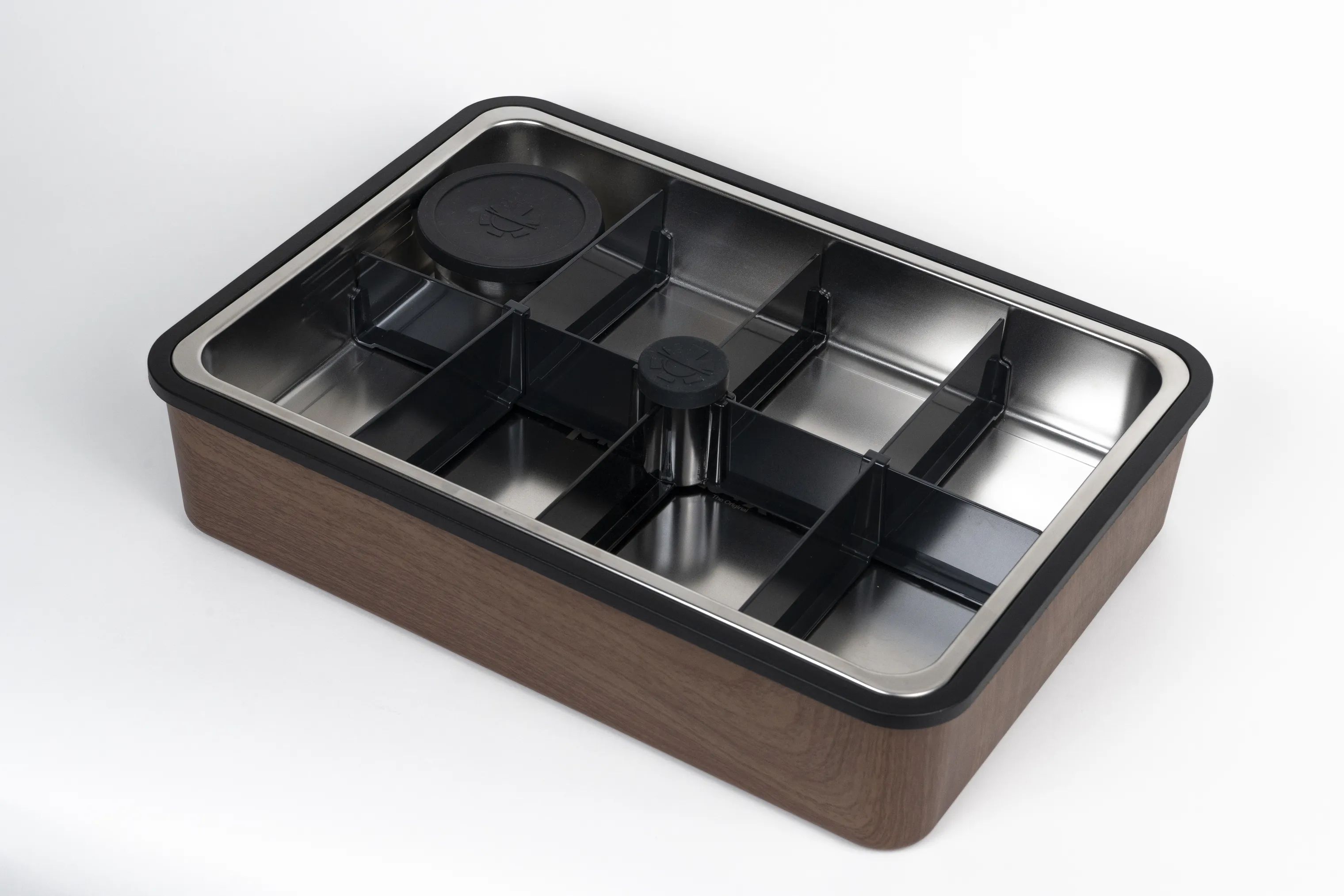Platterbox Opbevaringsbokse Snack Box Tilbehørssæt - 21 dele i Valnød, 7