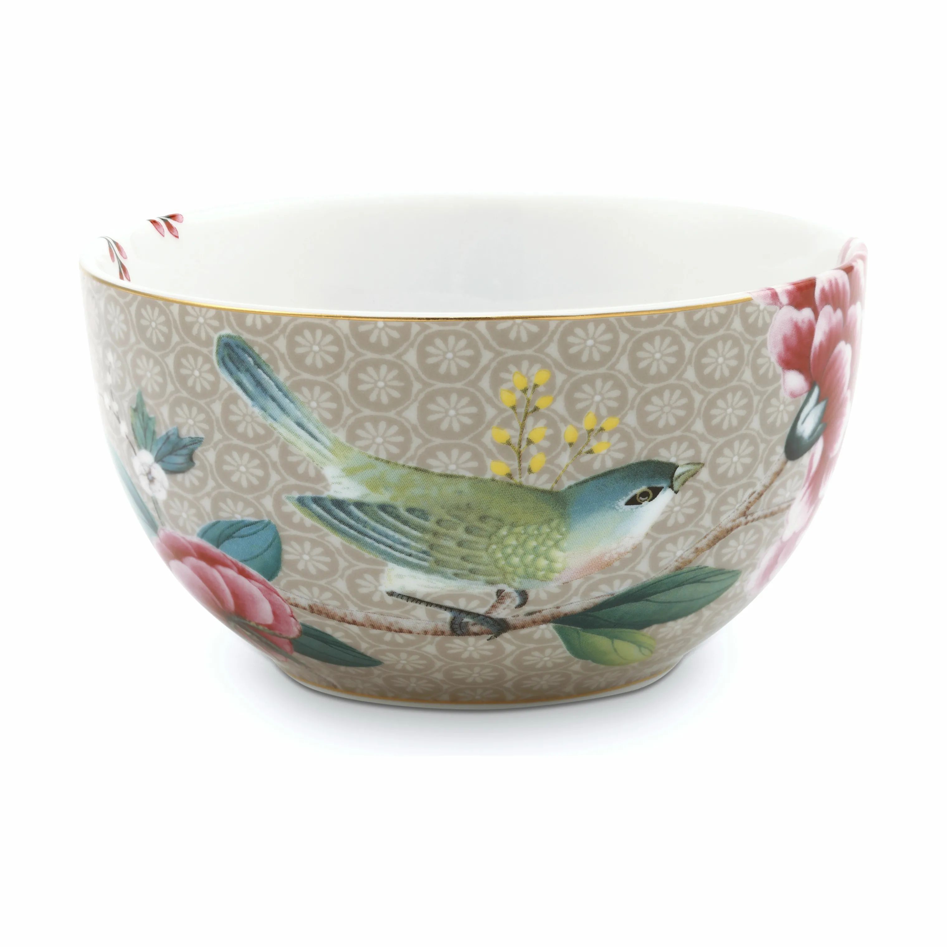 PIP Studio Serveringsskåle Blushing Bird Skål i khaki , 12 cm, 1