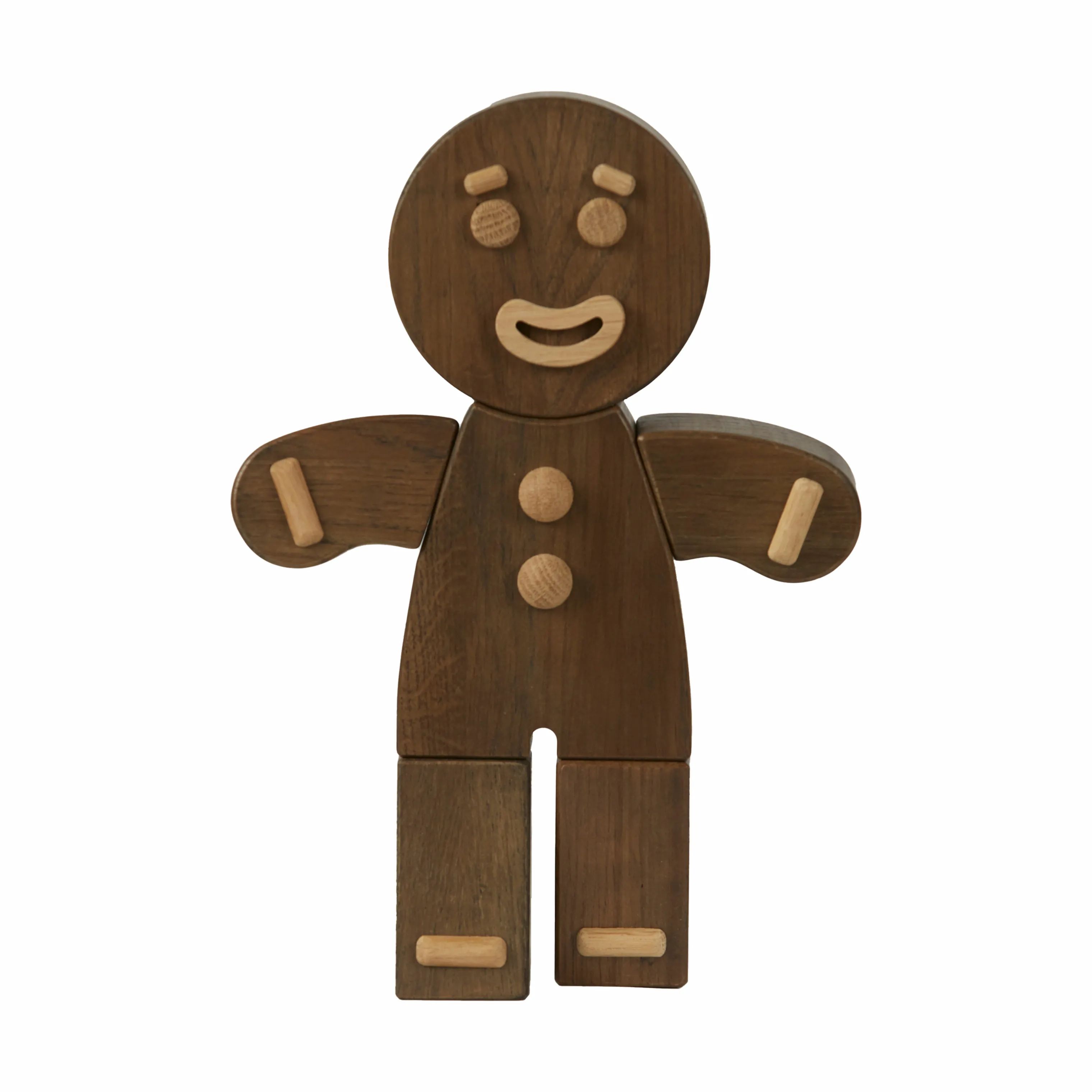 BOYHOOD Øvrige figurer Gingerbread Man i Røget Eg, 19 cm, 1