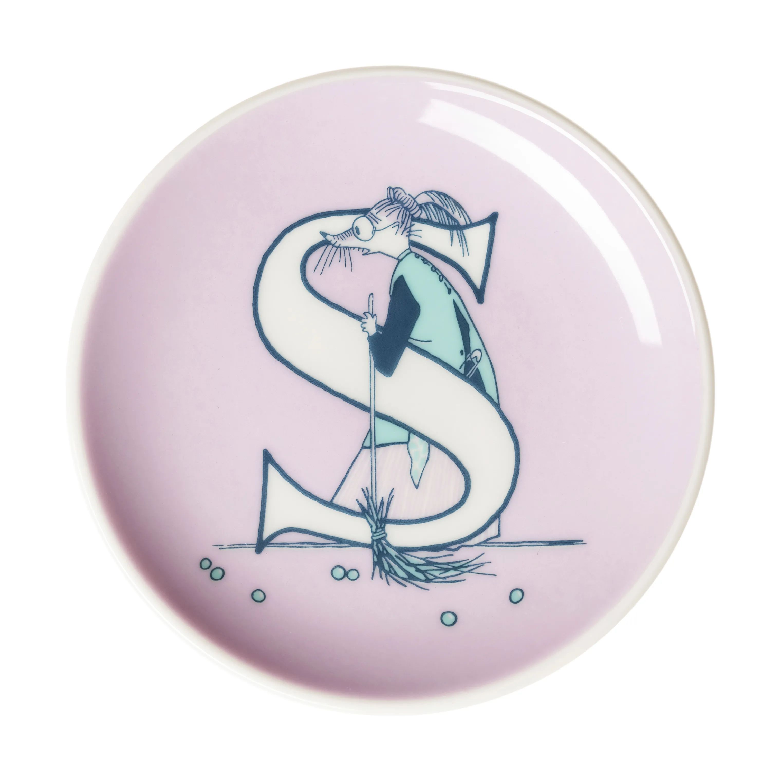 Moomin Arabia Kagetallerkener Arabia Service ABC Tallerken - S i S, 1