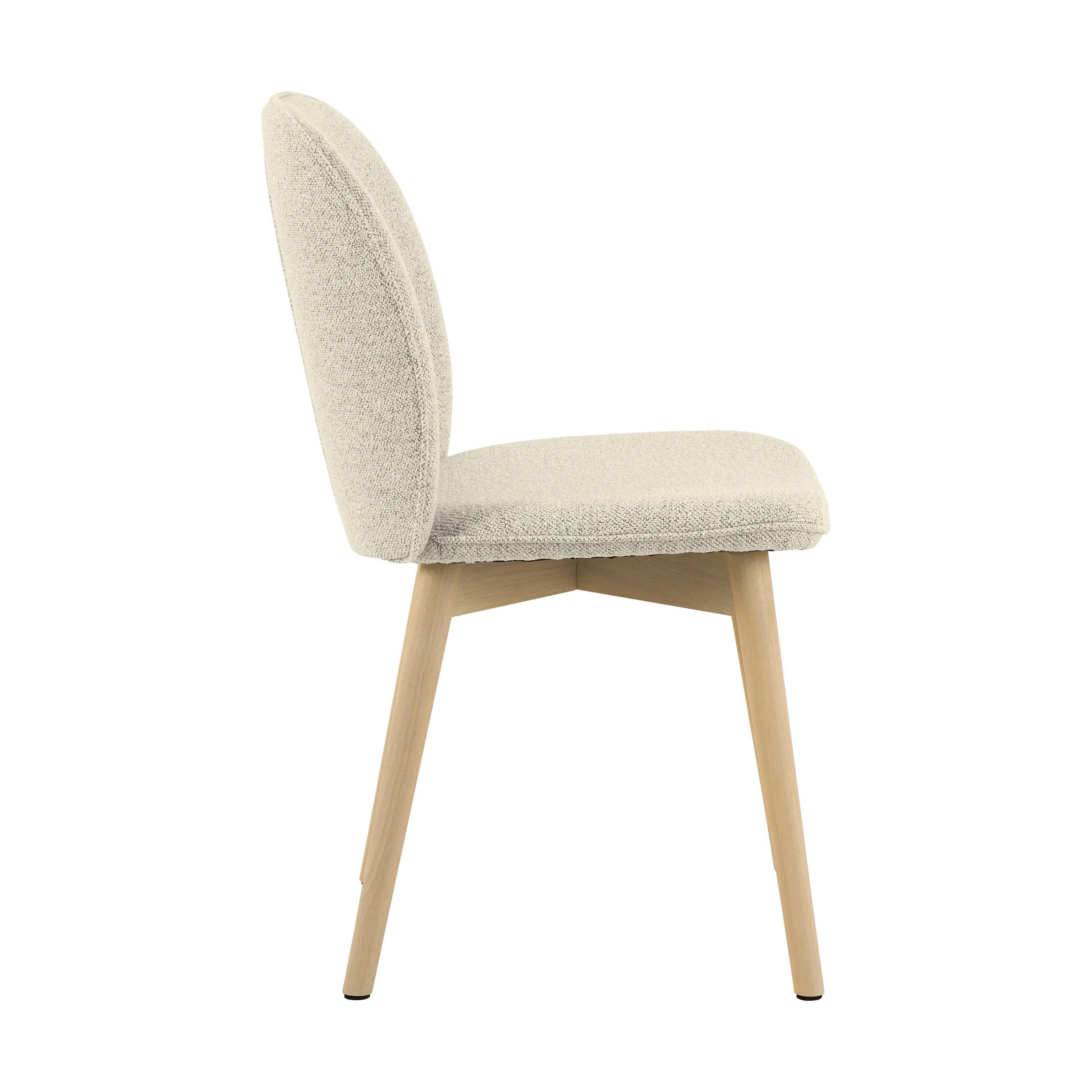 CASA Living Spisebordsstole Cindy Spisebordsstol - 2 stk i Creme/hvidpigmenteret, 5