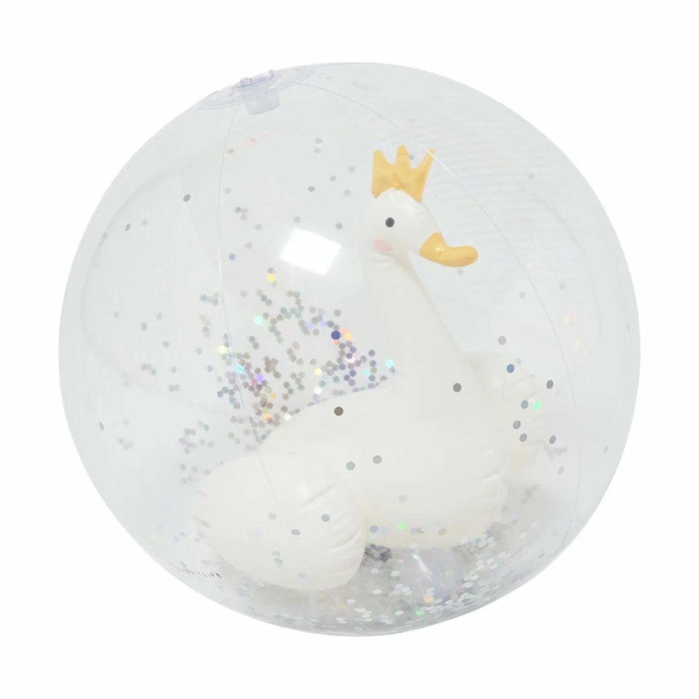 Sunnylife Badeudstyr 3D Badebold - Princess Swan i Hvid, 1