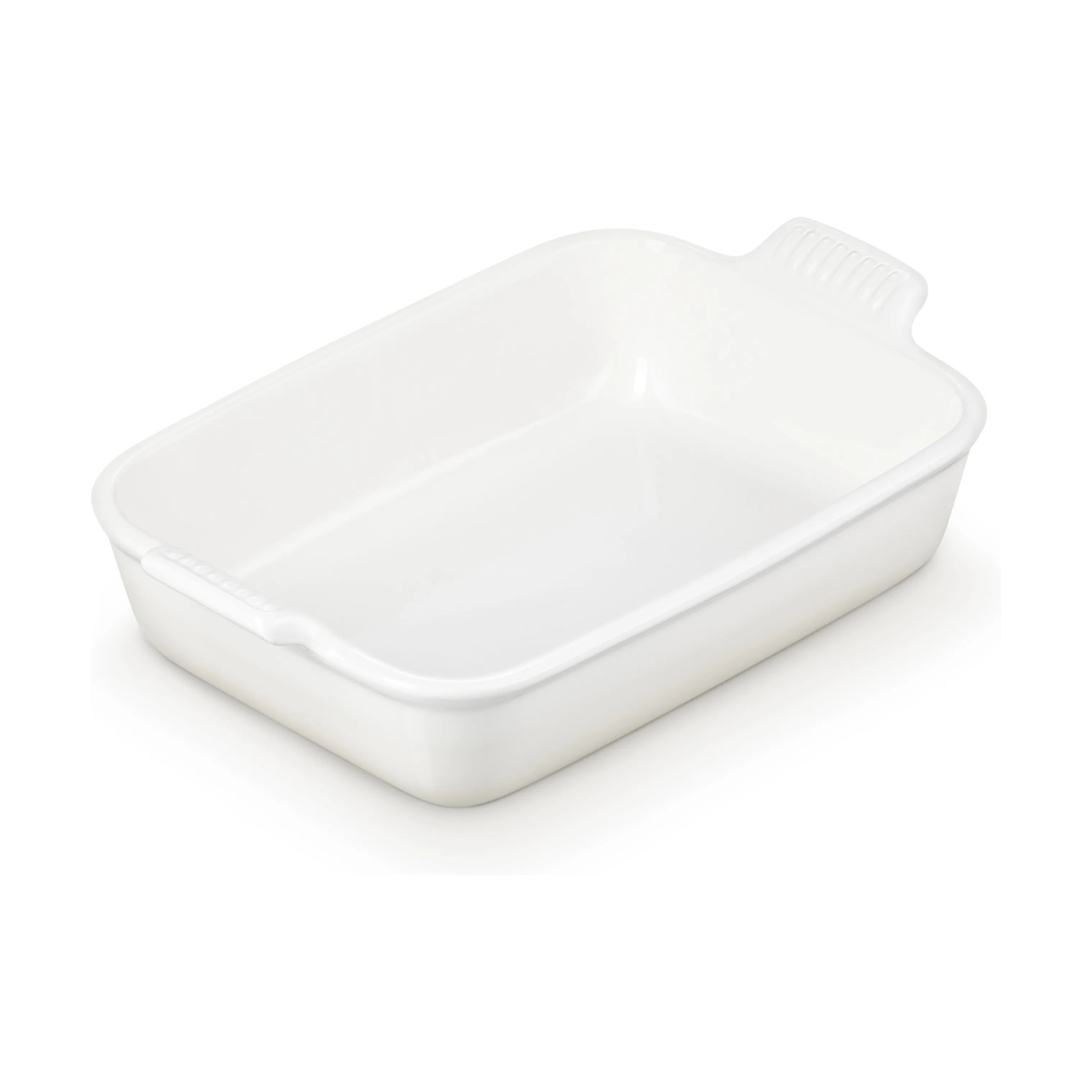 Le Creuset Ovnfaste fade Heritage Ovnfast Fad i Meringue, B20 x L32 cm, 4