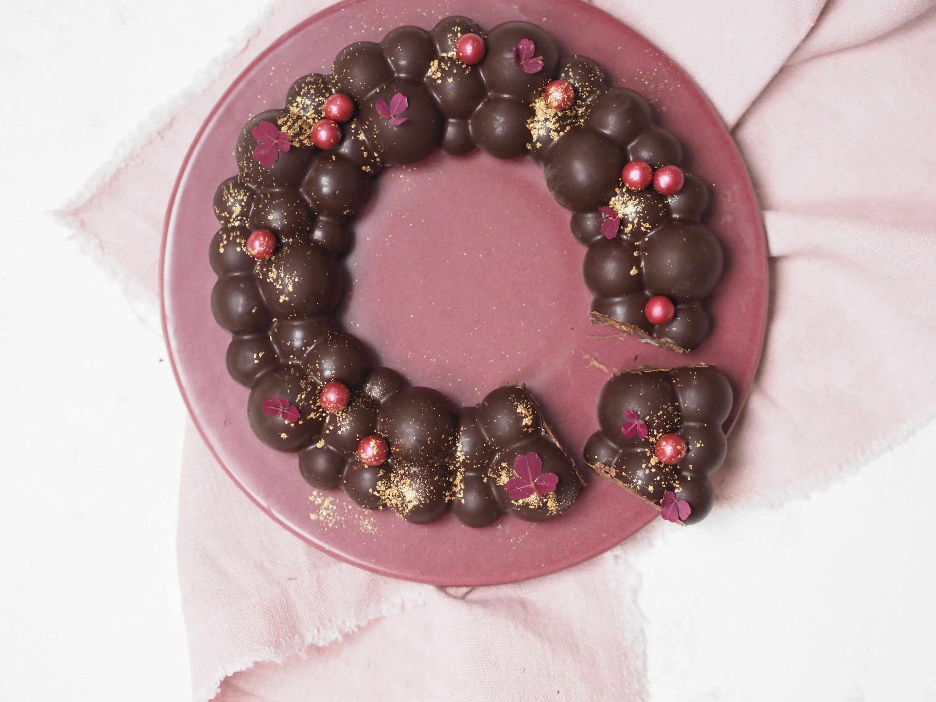 by Ditte Julie Øvrige bageforme Silikoneform - Boblekrans i Rosa, 4