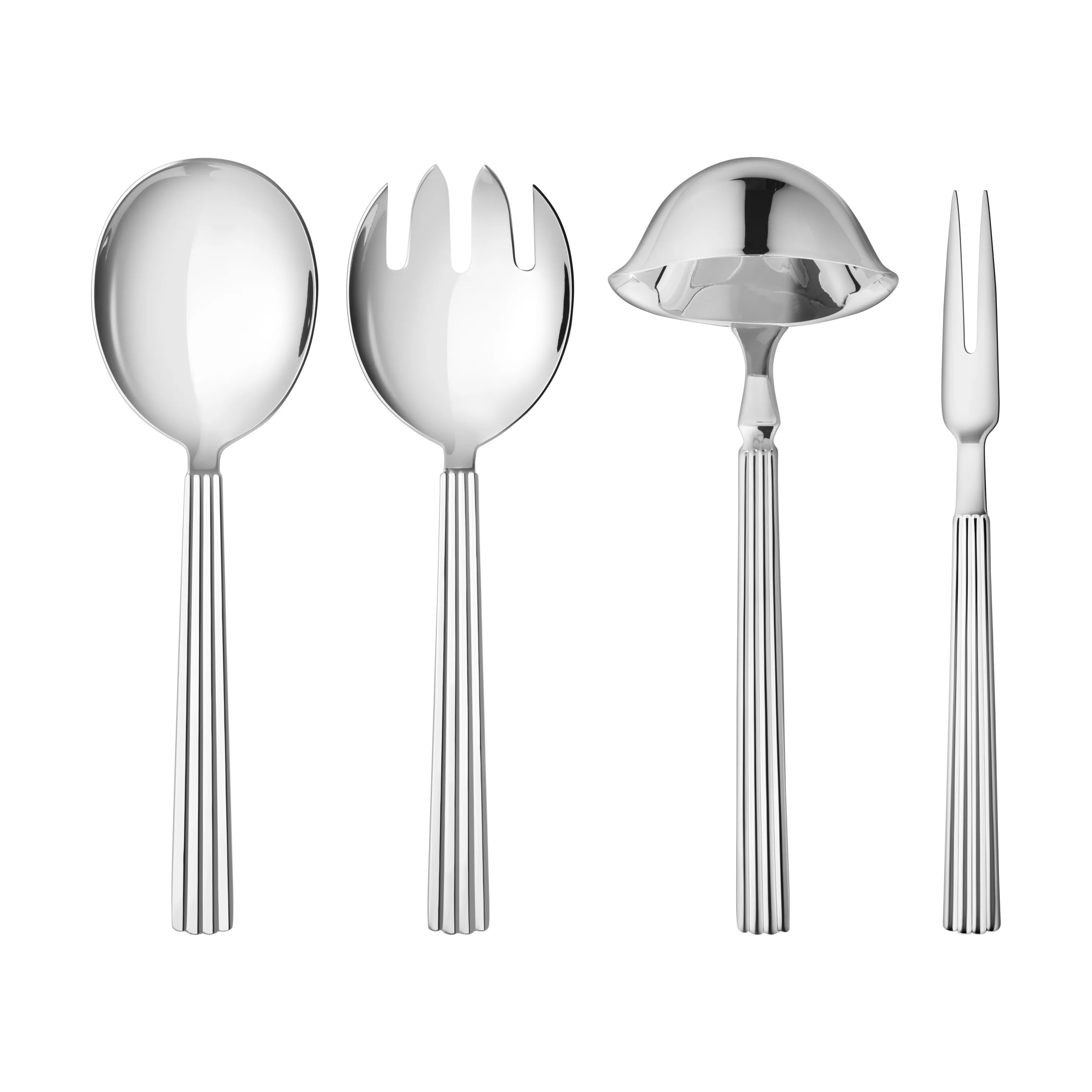 Georg Jensen Serveringsbestik Bernadotte Serveringsbestik - 4 dele i Stål, 1