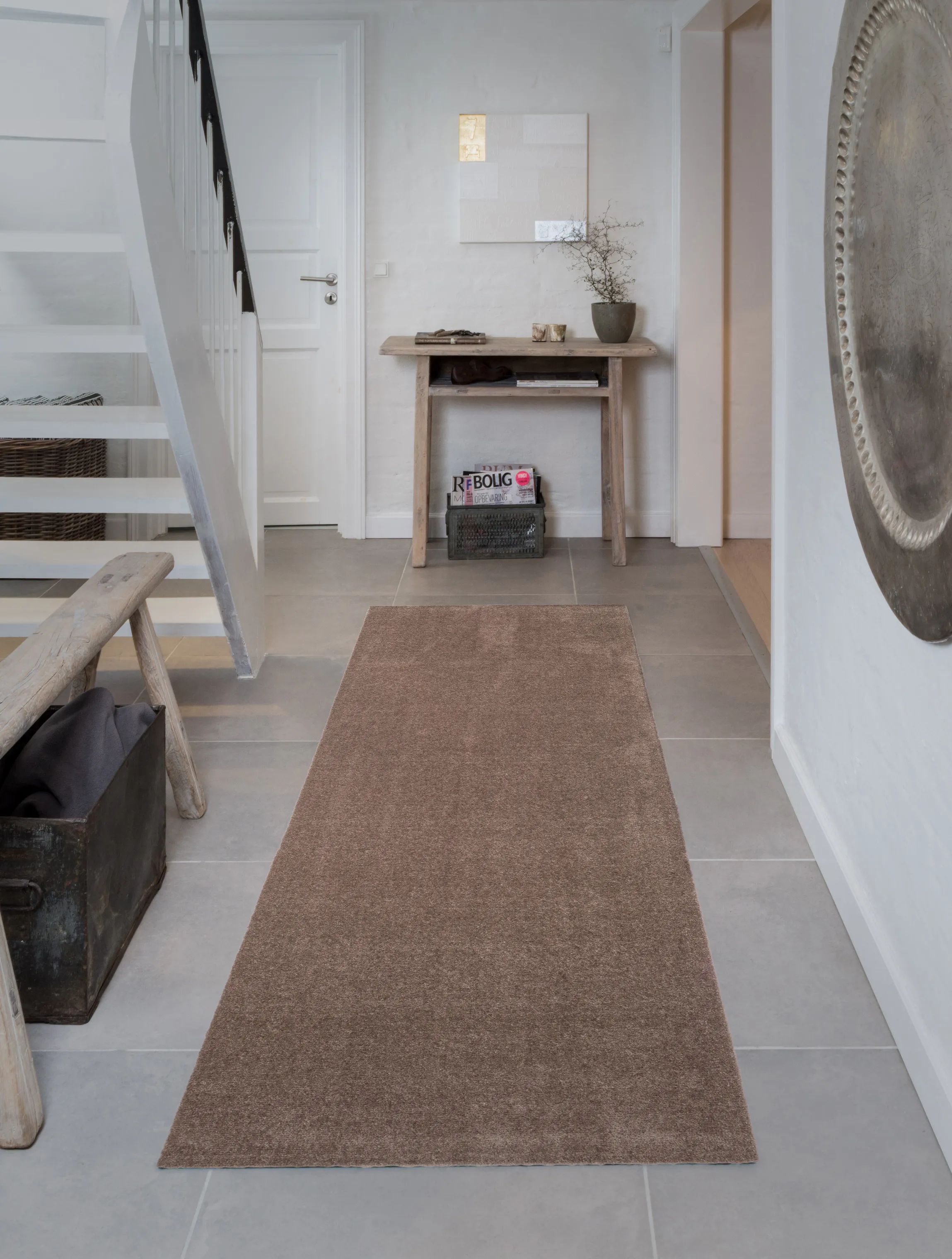 Tica Copenhagen Gulvtæpper Uni Color Gulvtæppe i Beige/sand , B90 x L200 cm, 3