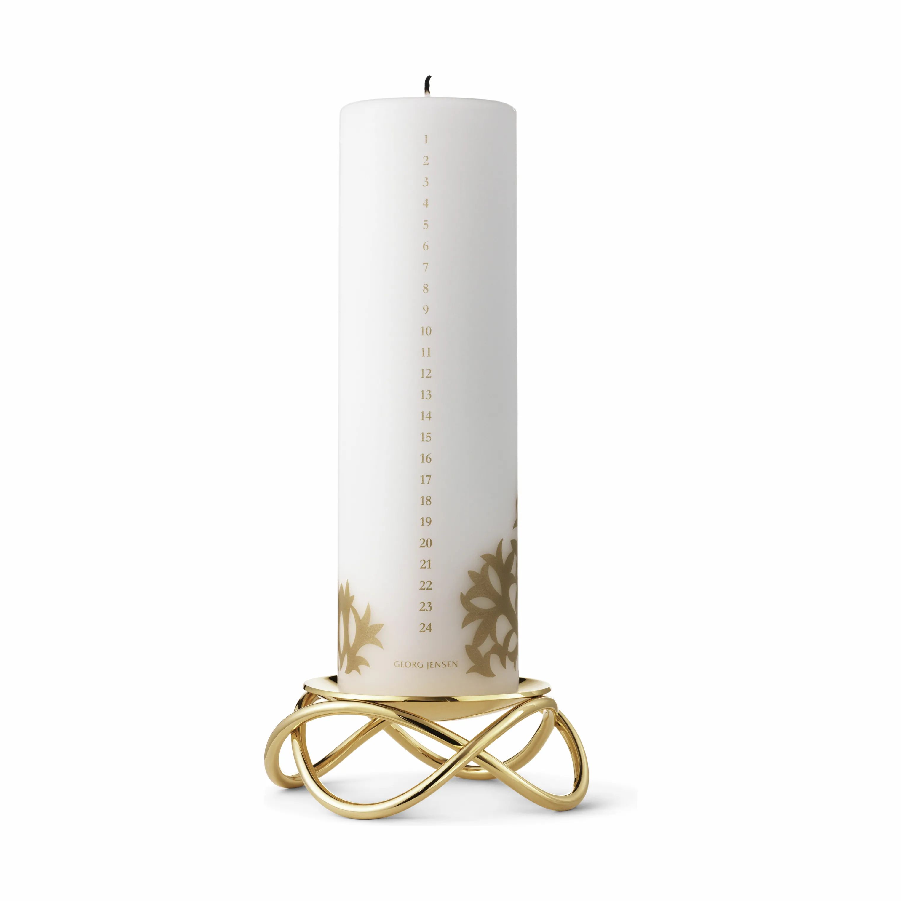 Georg Jensen Bloklysestage Glow Lysestage i Guld, 2