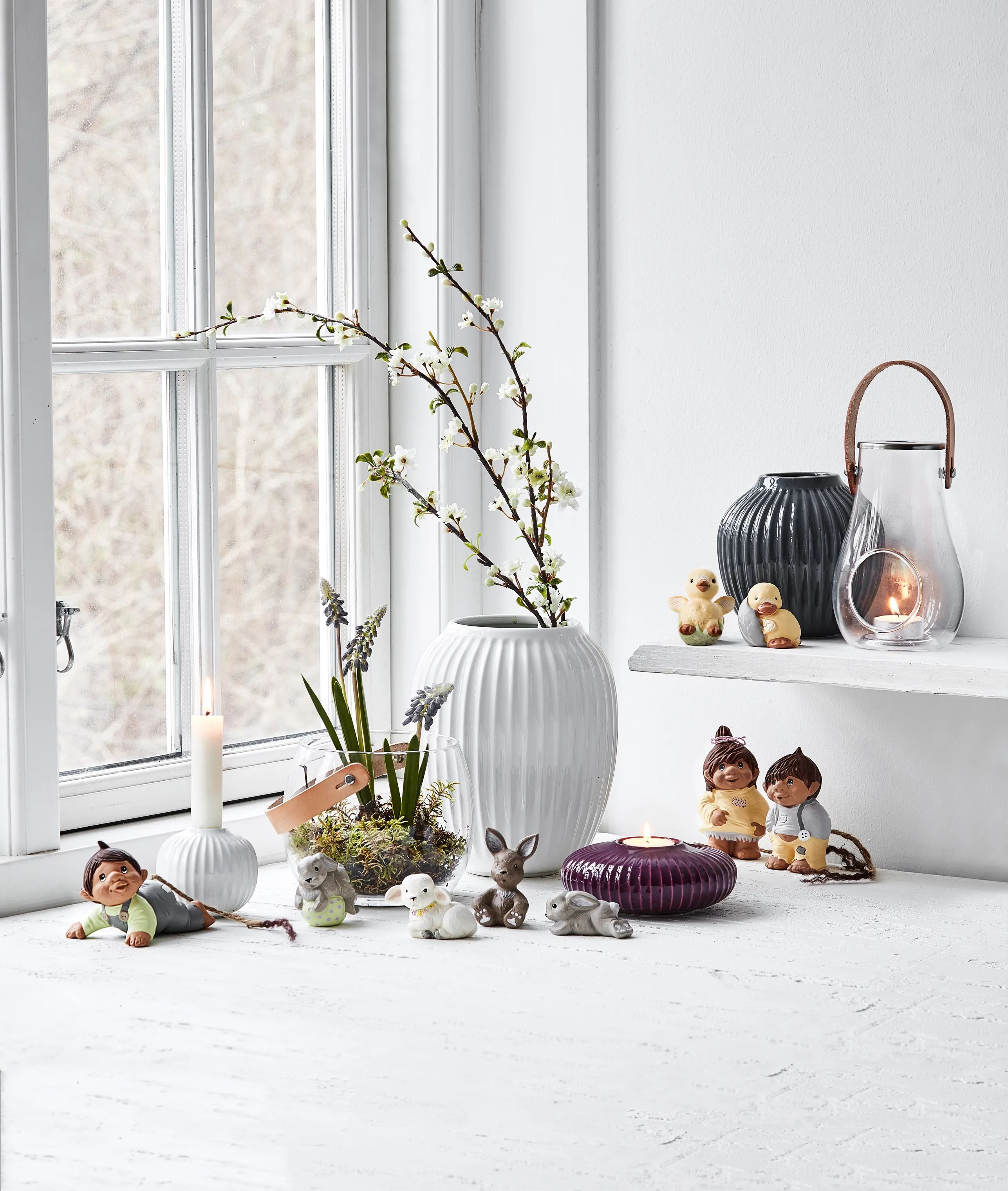Kähler Vaser Hammershøi Vase i Hvid, 25,5 cm, 2