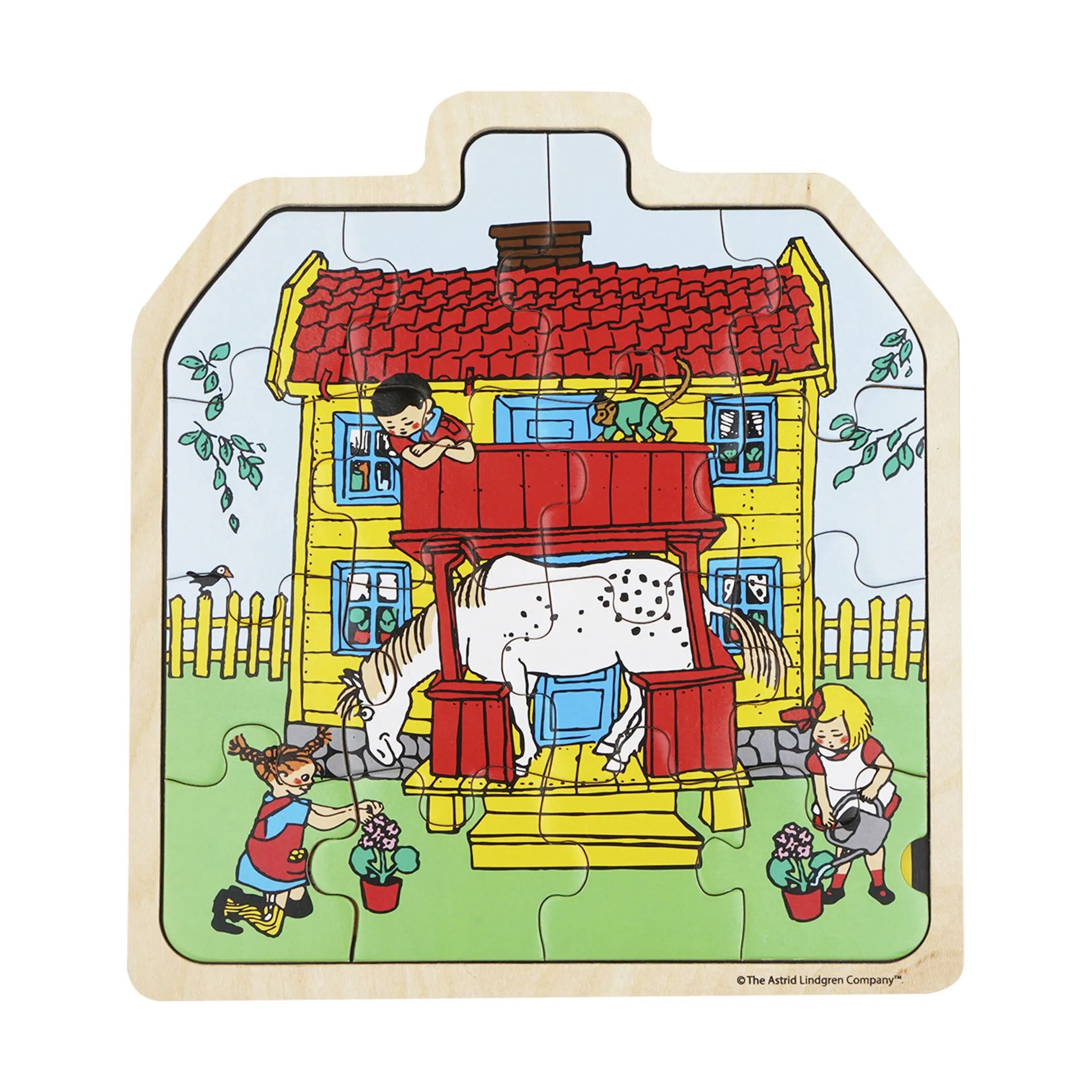 Barbo Toys Puslespil Pippi Langstrømpe Pippi Langstrømpe Puslespil - Huset i Multifarvet, 1