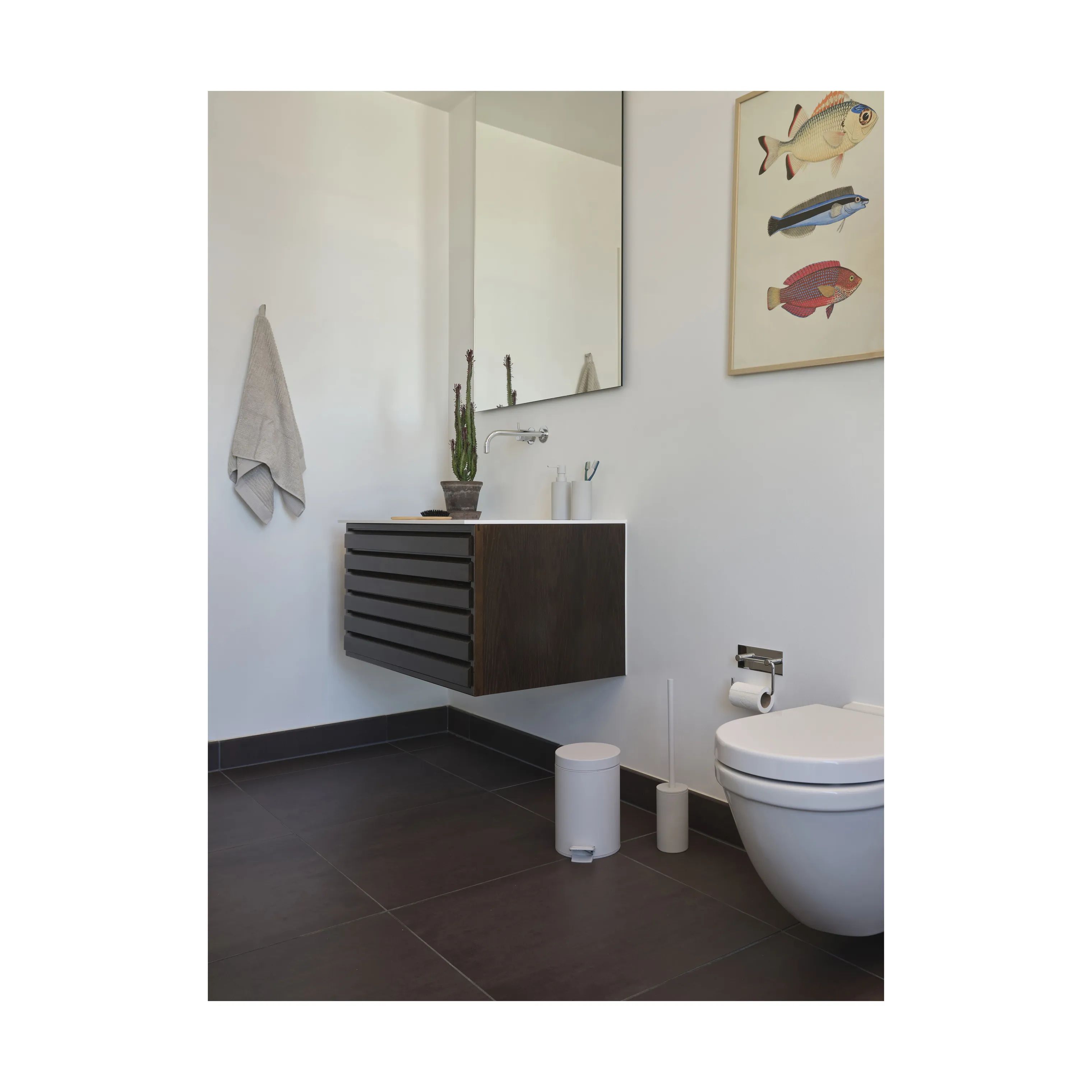 Zone Toiletbørster Solo Toiletbørste i Soft grey, 3