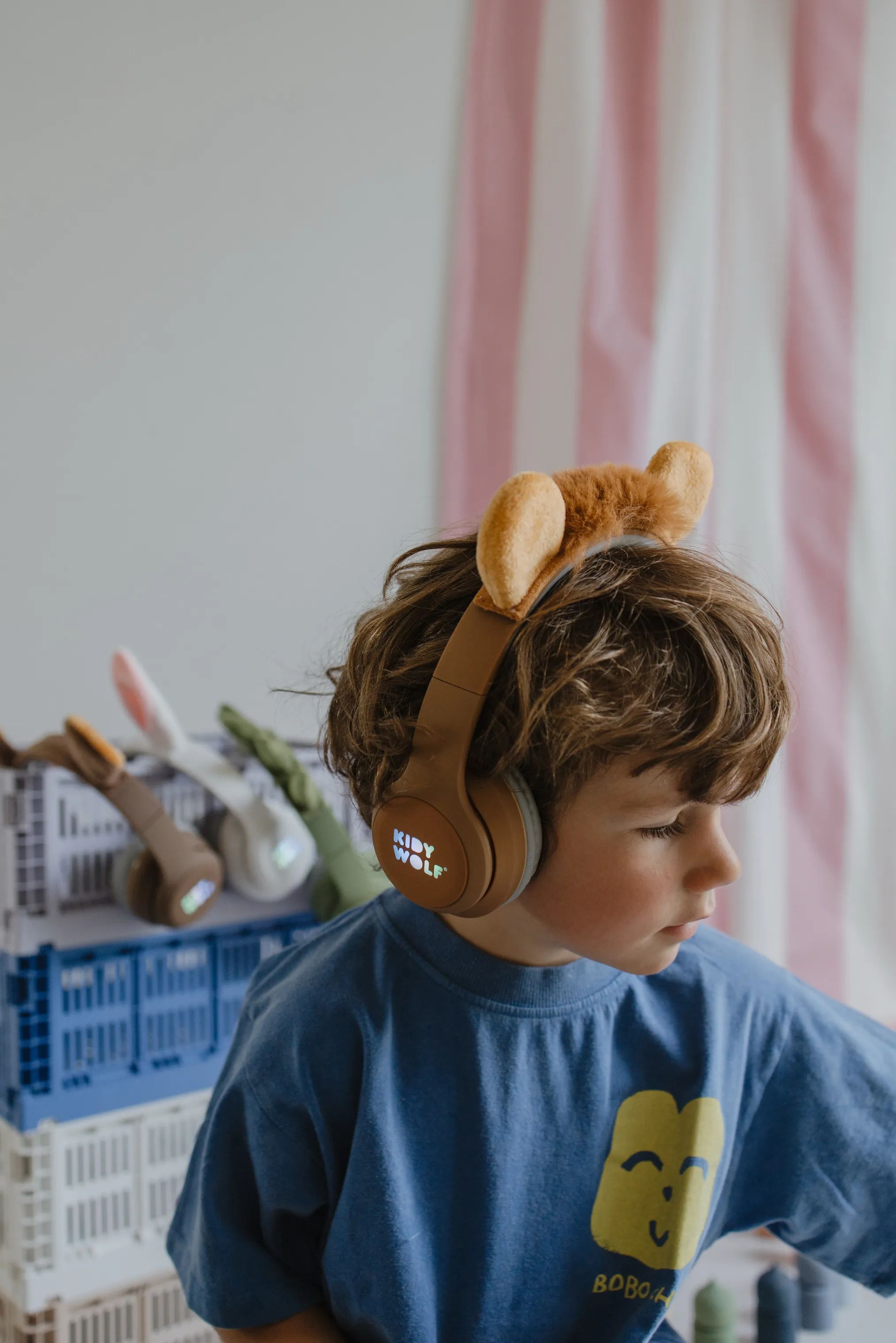 Kidywolf Til børneværelset Bluetooth Høretelefoner i Orange, 3