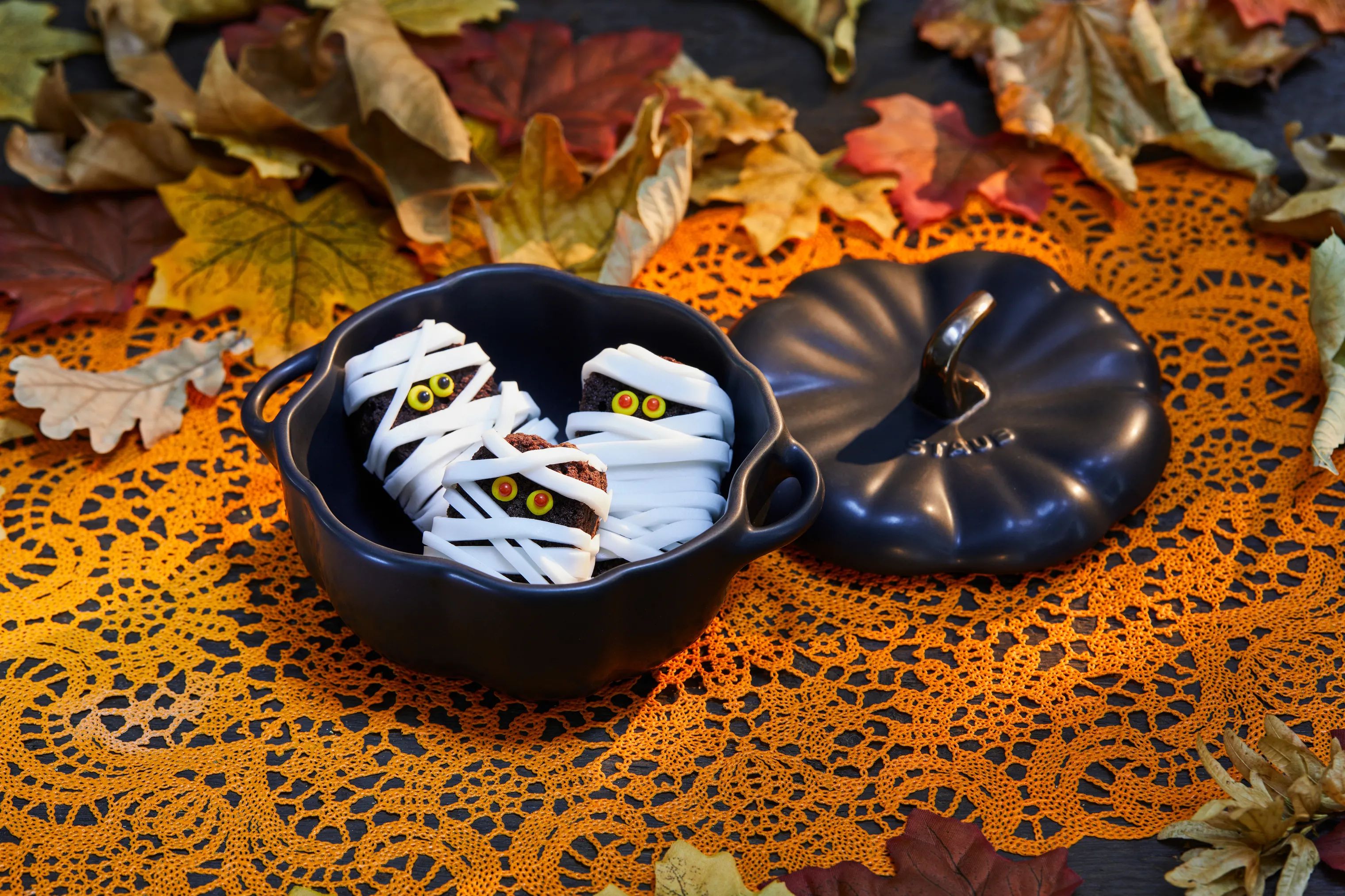 Staub Stegesøer Ceramic by Staub Græskar Cocotte i Sort, 0.5 L, 2
