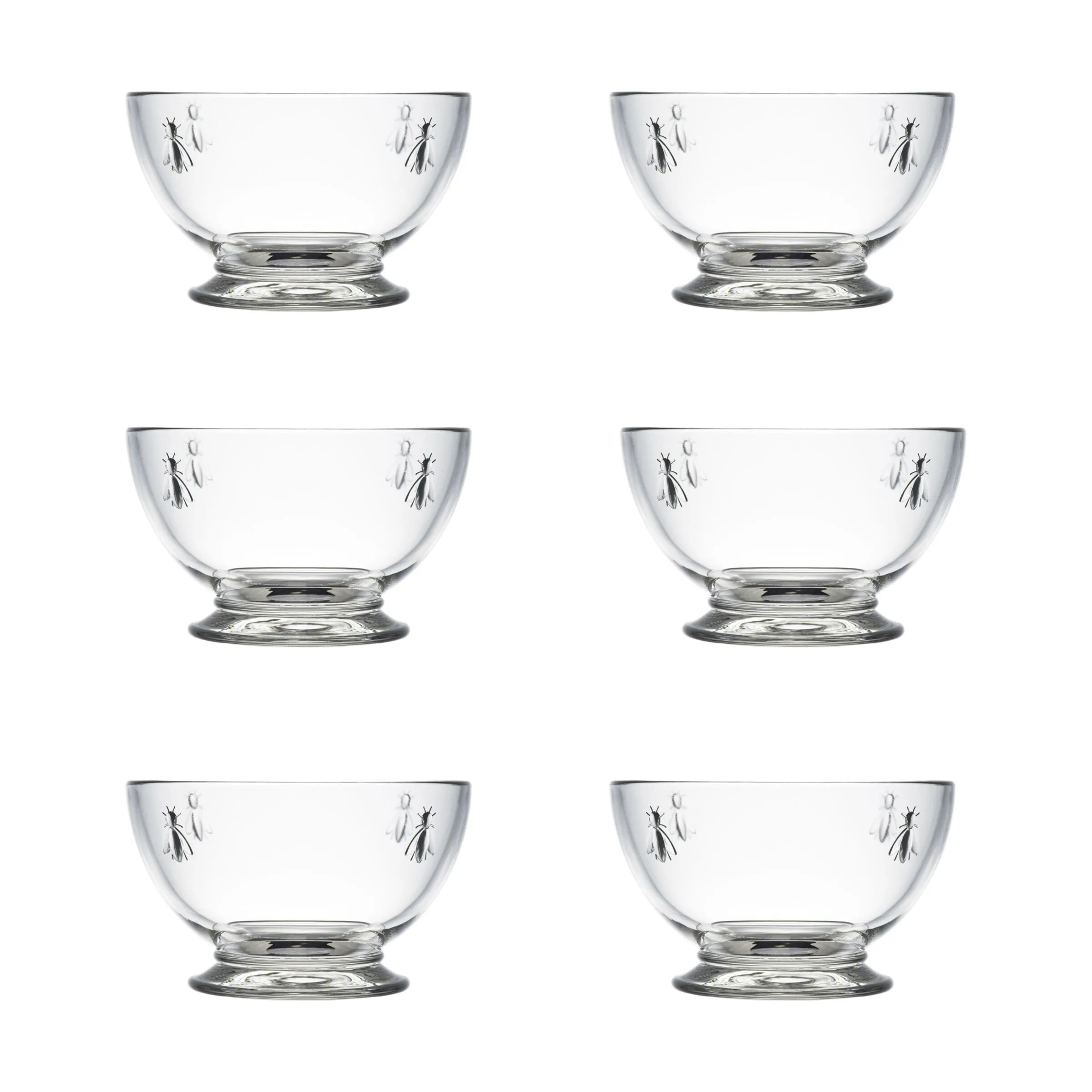 La Rochère Skåle Abeille Glasskål - 6 stk. i 60 cl, 1