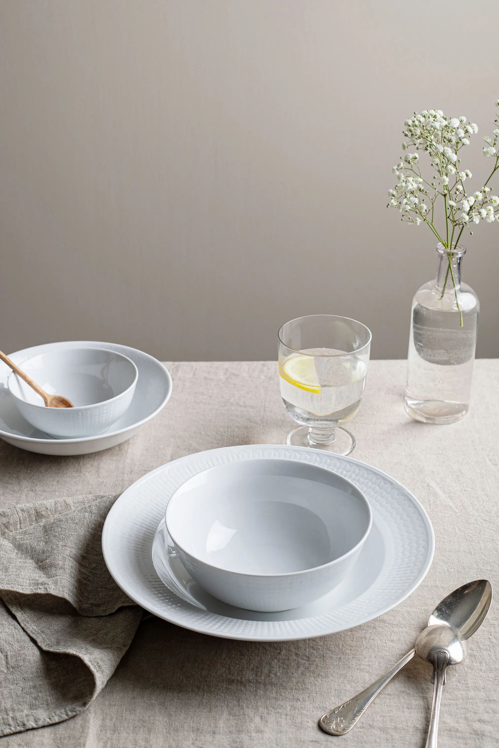 Rörstrand Serveringsskåle Swedish Grace Serveringsskål i Snehvid, 2