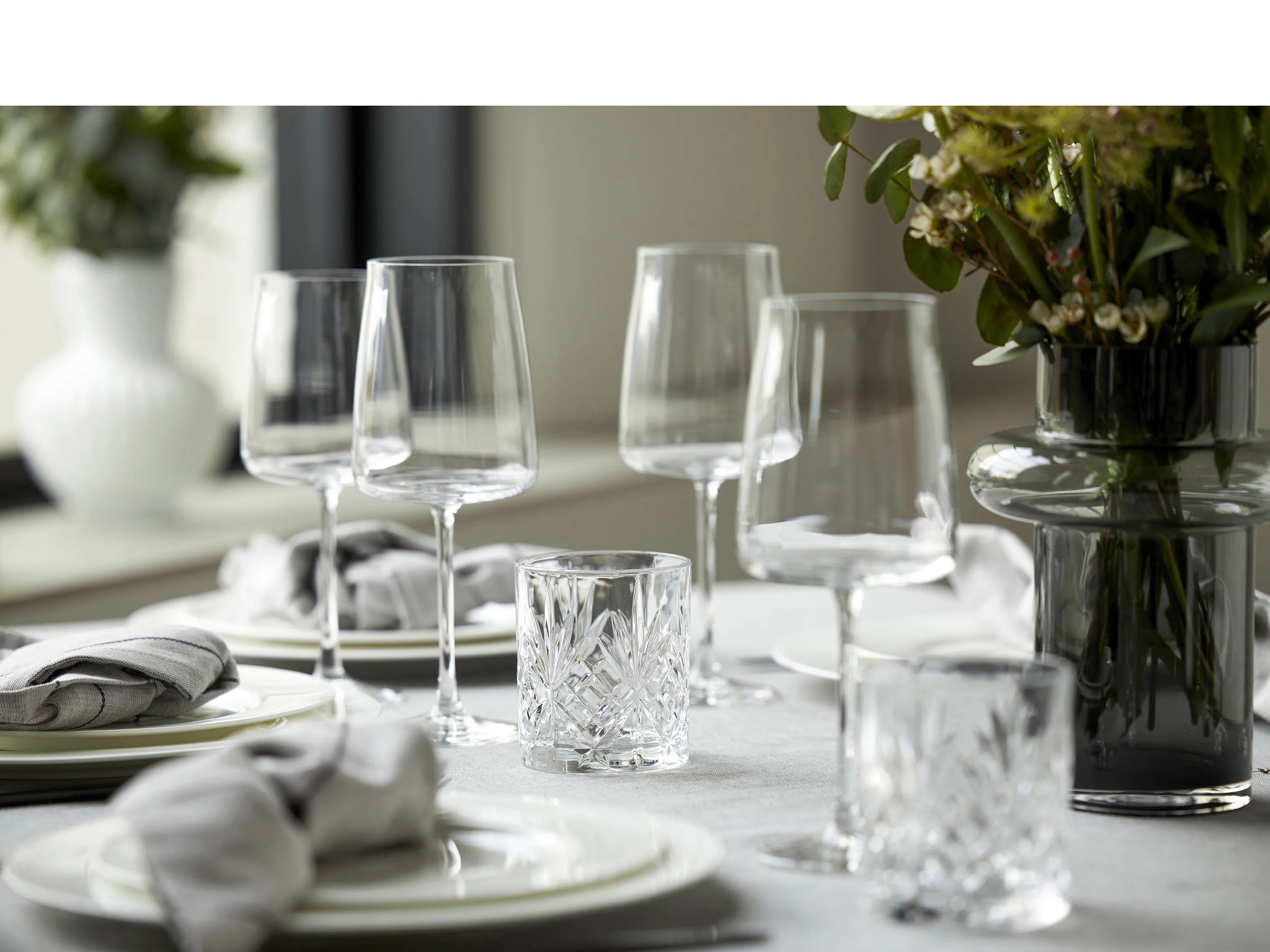 Lyngby Glas Lowball glas Melodia Whiskyglas - 6 stk. i Klar, 31 cl, 2
