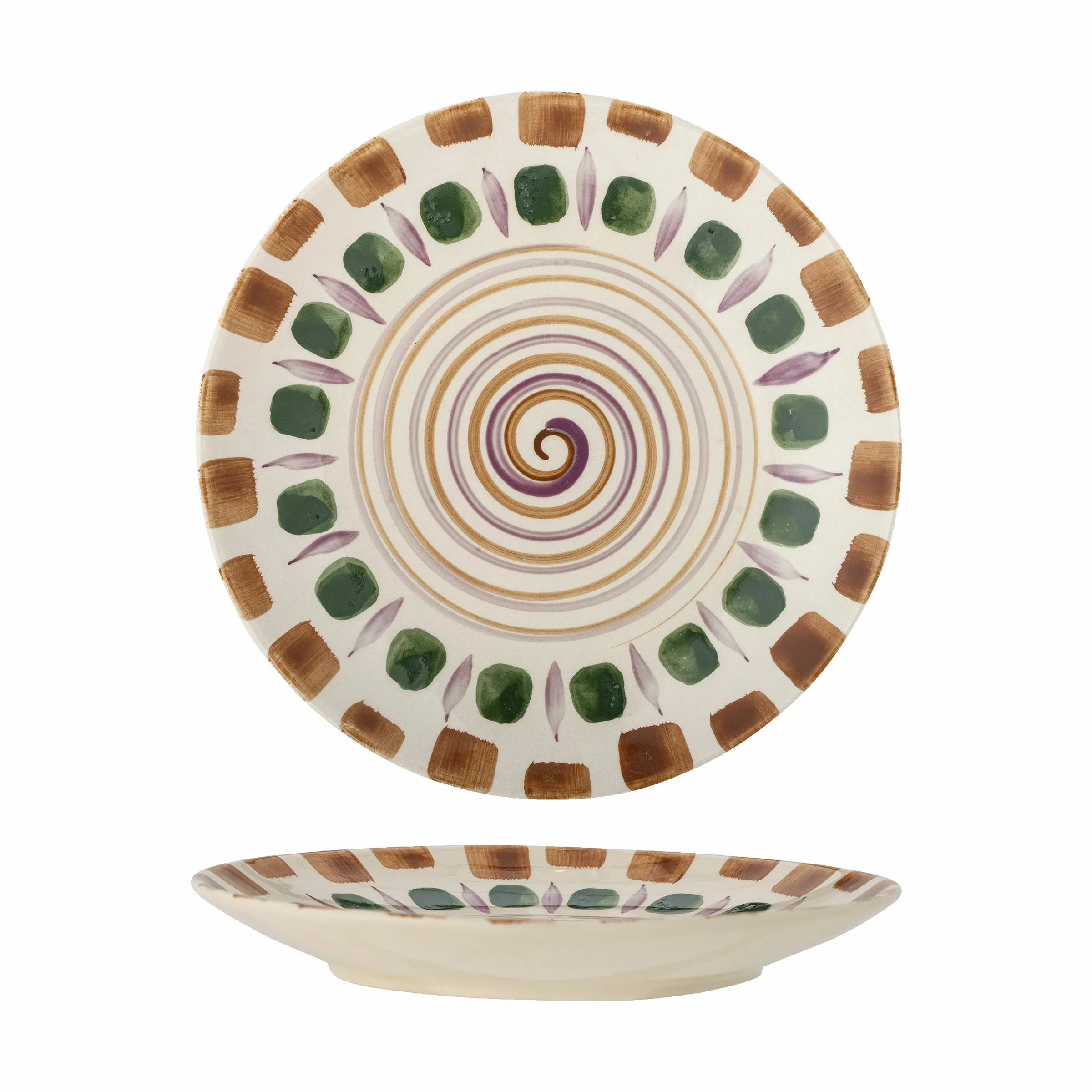 Bloomingville Frokosttallerkener Shama Tallerken i Grøn, 27 cm, 1