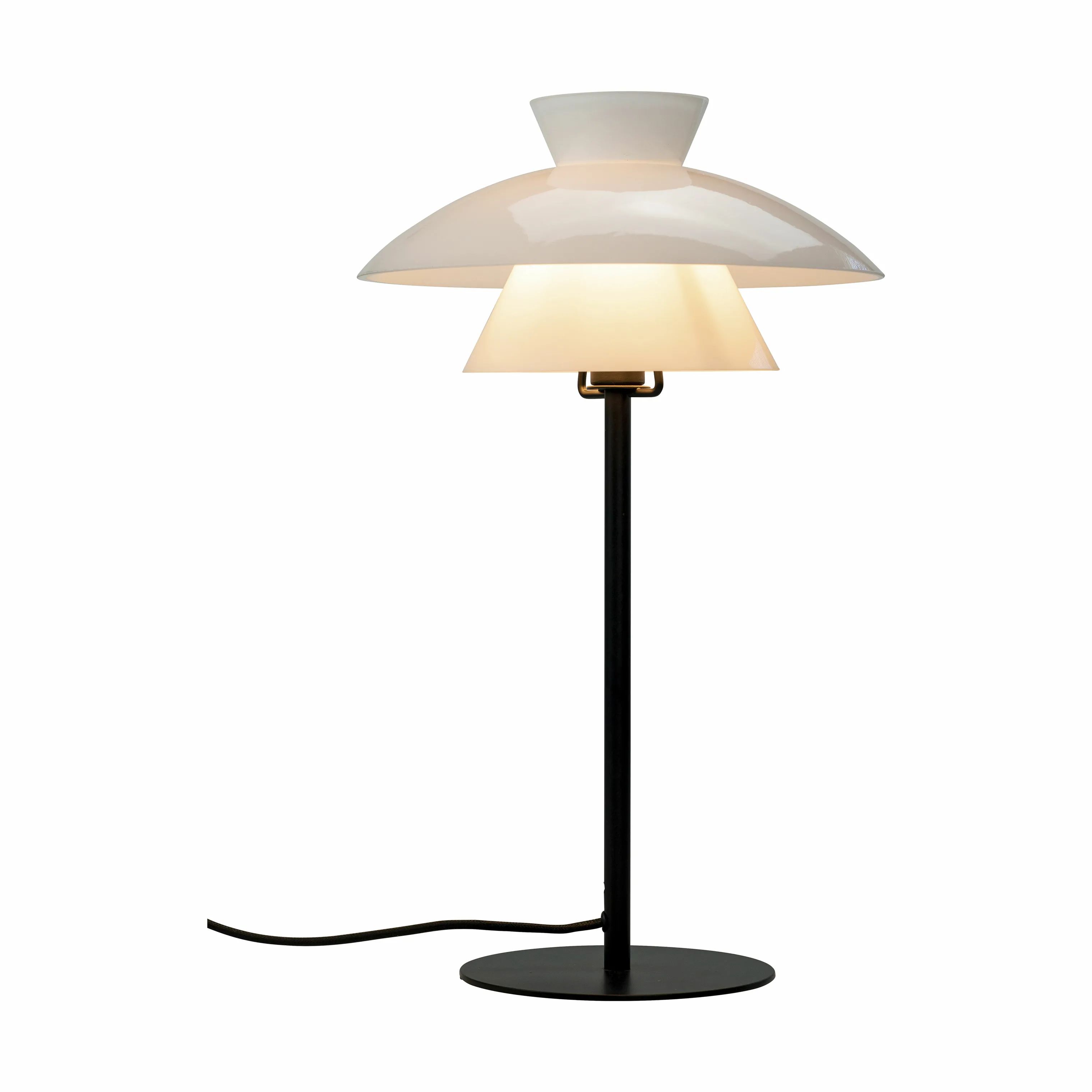 Dyberg Larsen Bordlamper Valby Bordlampe i Opal/sort, 40 cm, 3