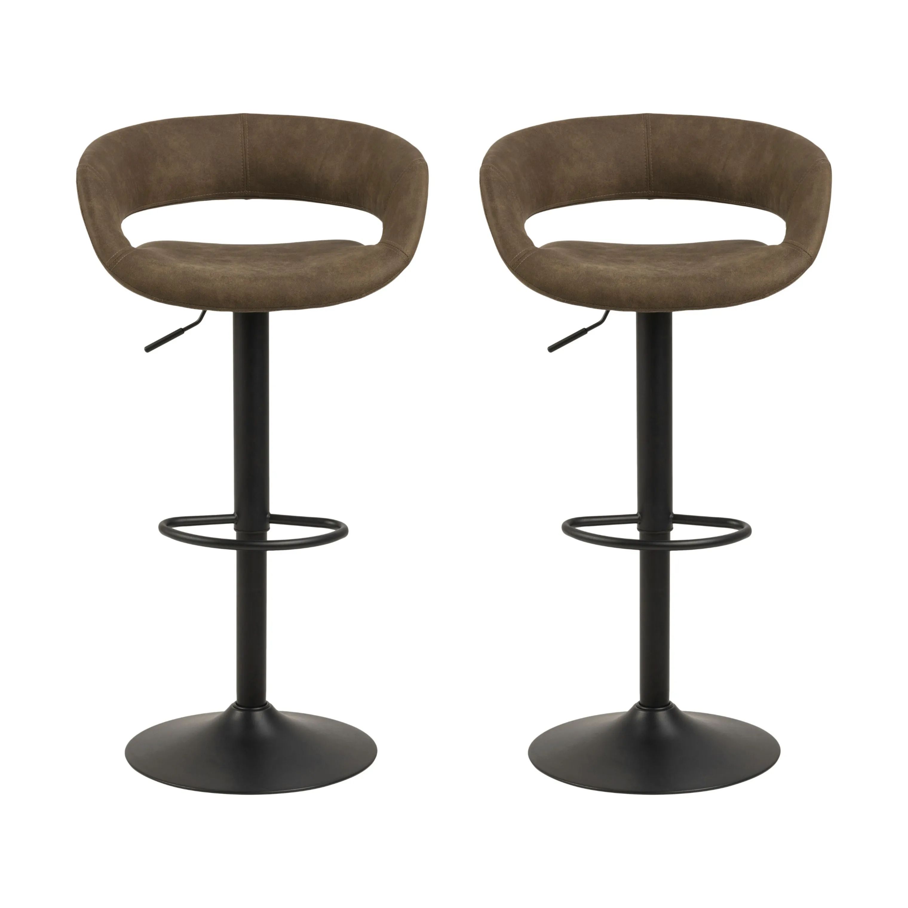 CASA Living Barstole Grace Barstol - 2 stk i Brun, 1