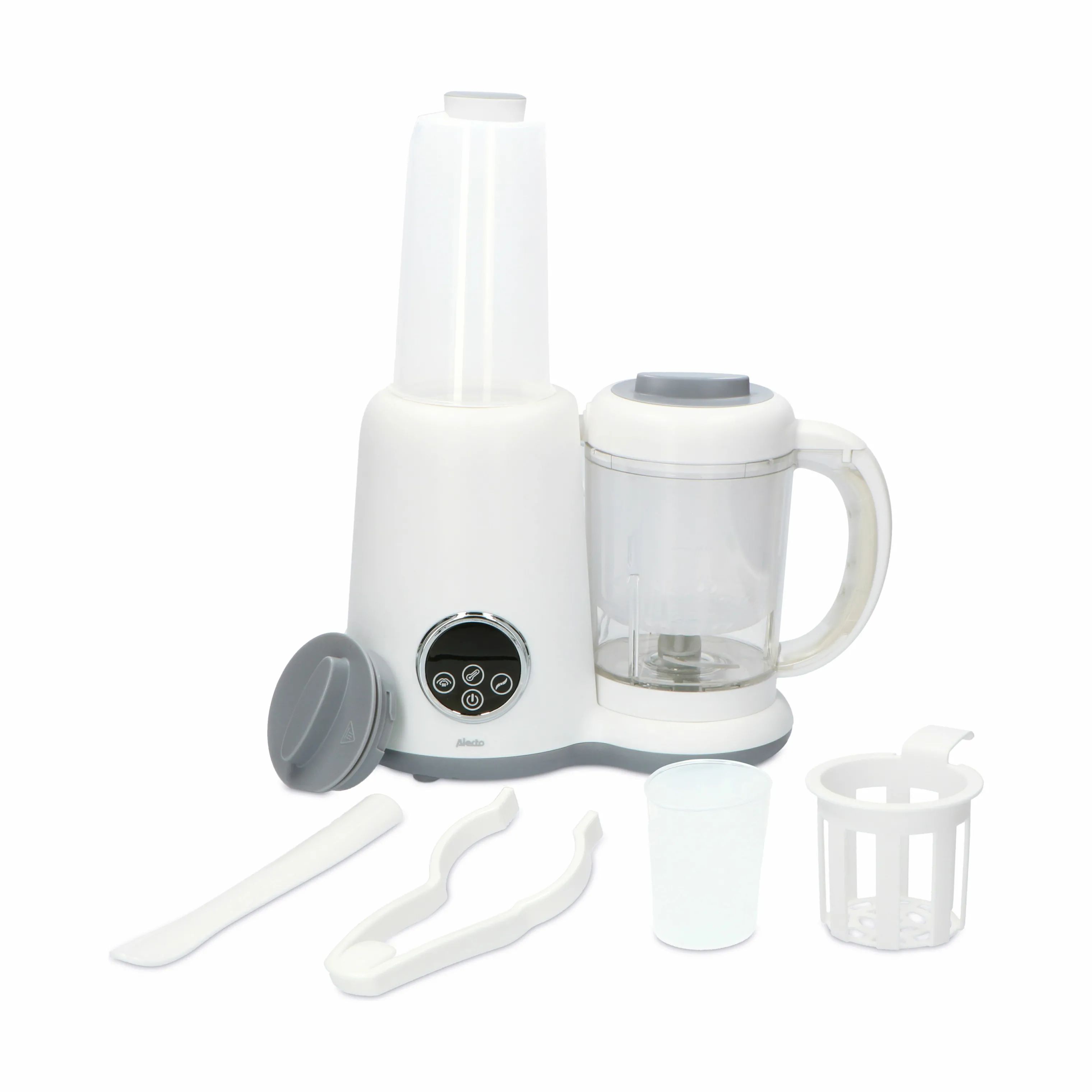 Alecto Baby Madtilberedning BFP-66 Dampblender til babymad i Hvid, 4