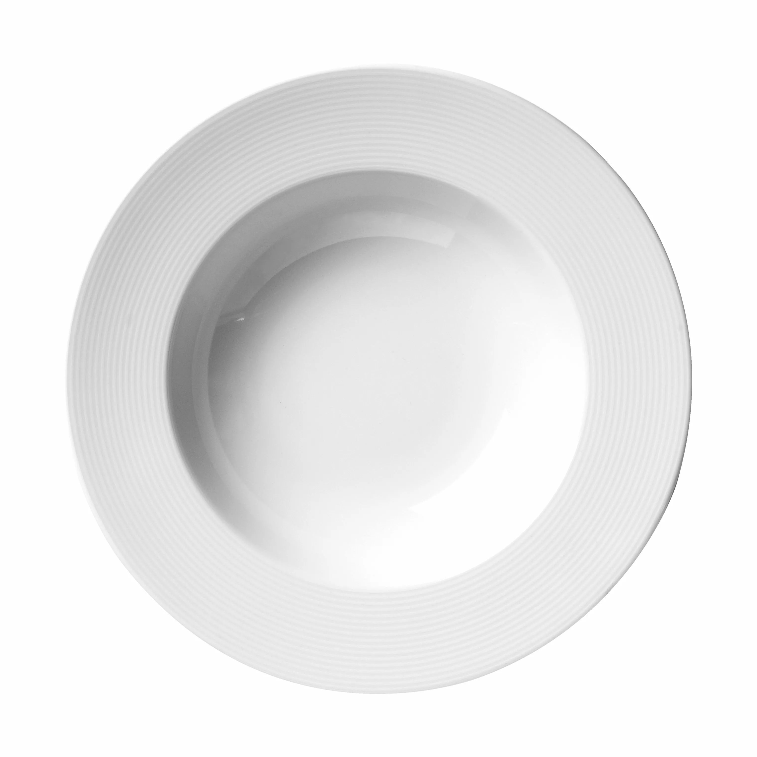 CASA Living Dybe tallerkener Roma Eto Dyb Tallerken i Hvid, 23,5 cm, 1