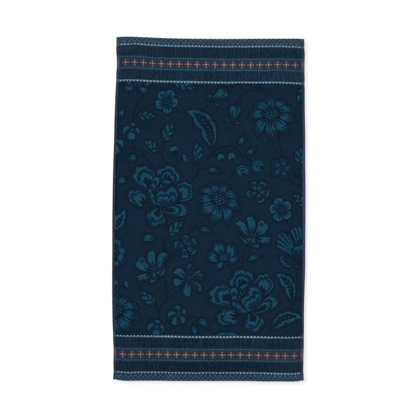 PIP Studio Håndklæder Jasmin Jacquard Håndklæde i Blå, B70 x L140 cm, 1