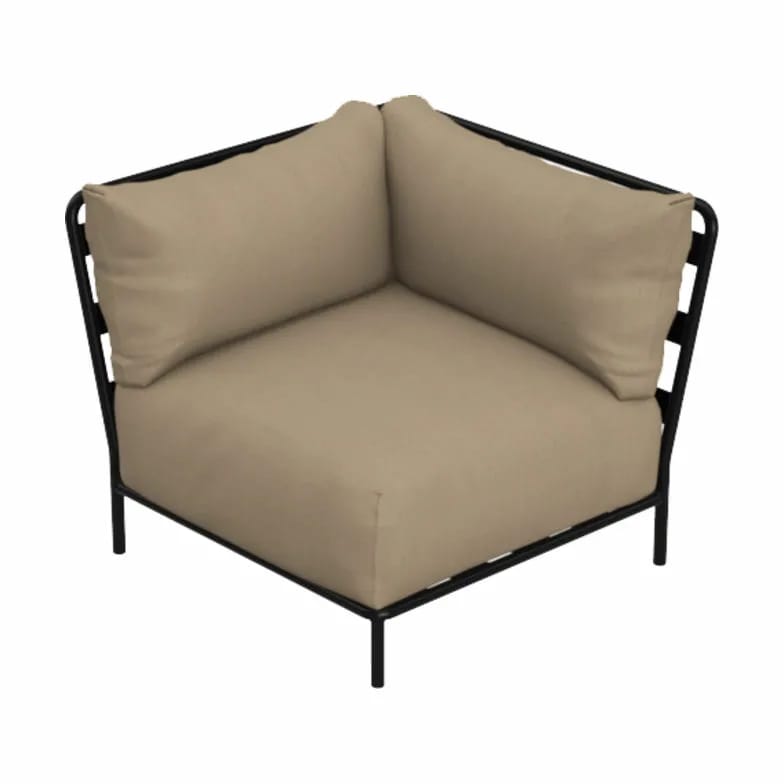 TRIMM Copenhagen Loungestole Brick Hjørnemodul i Taupe, 1