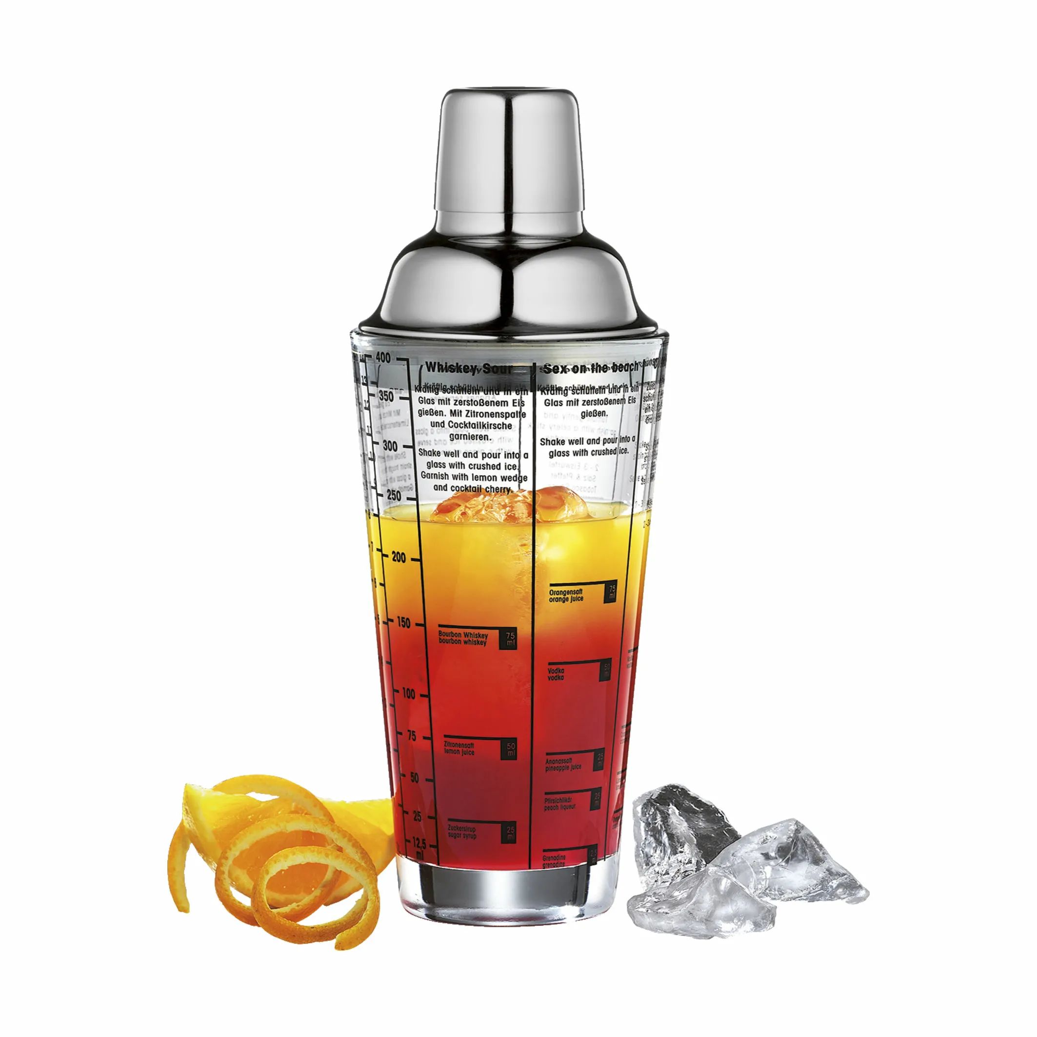 Cilio Shakere Cilio Bar Cocktailshaker m. opskrifter i Klar, 2