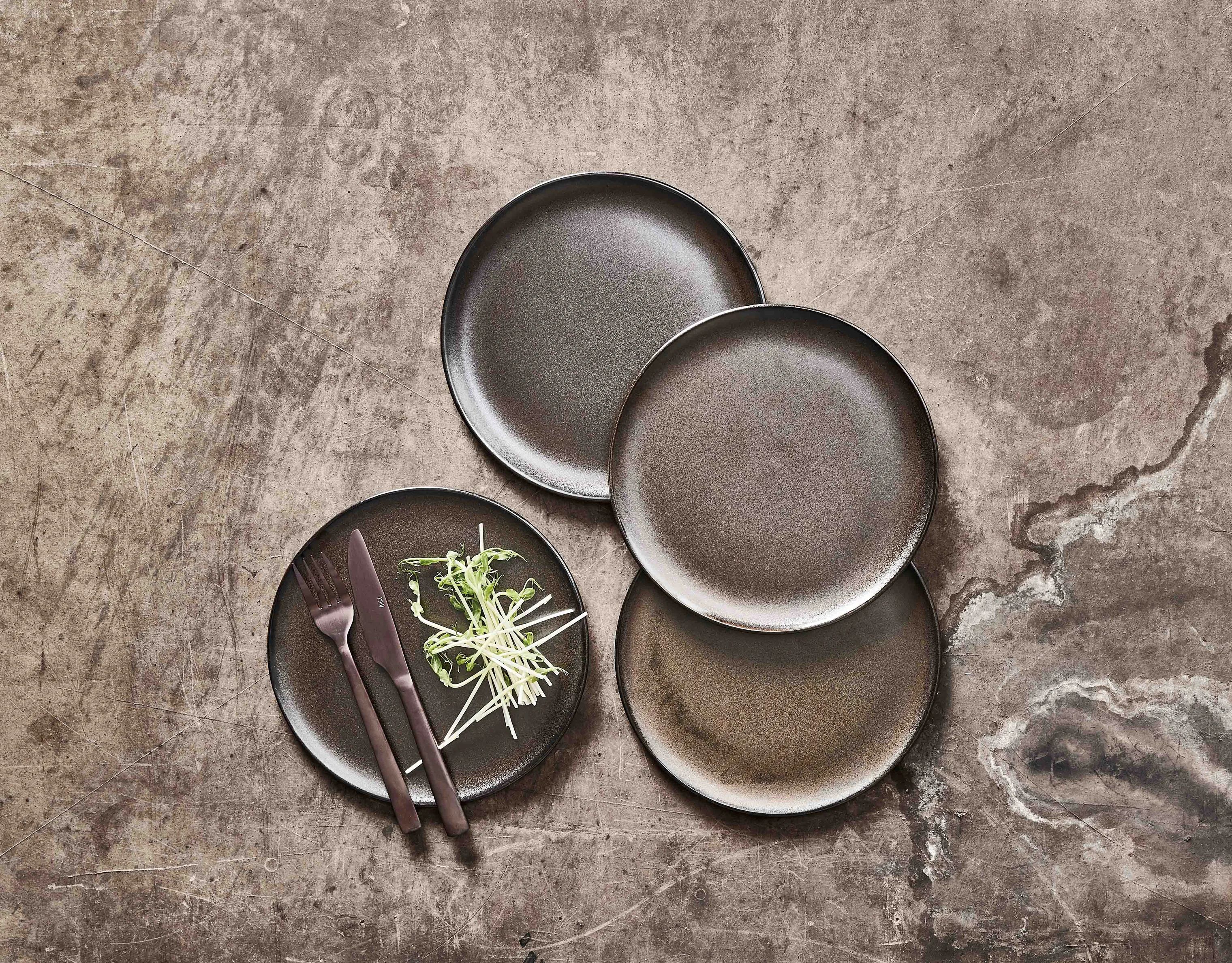 RAW by Aida Frokosttallerkener Frokosttallerken i Metallic Brown, 2