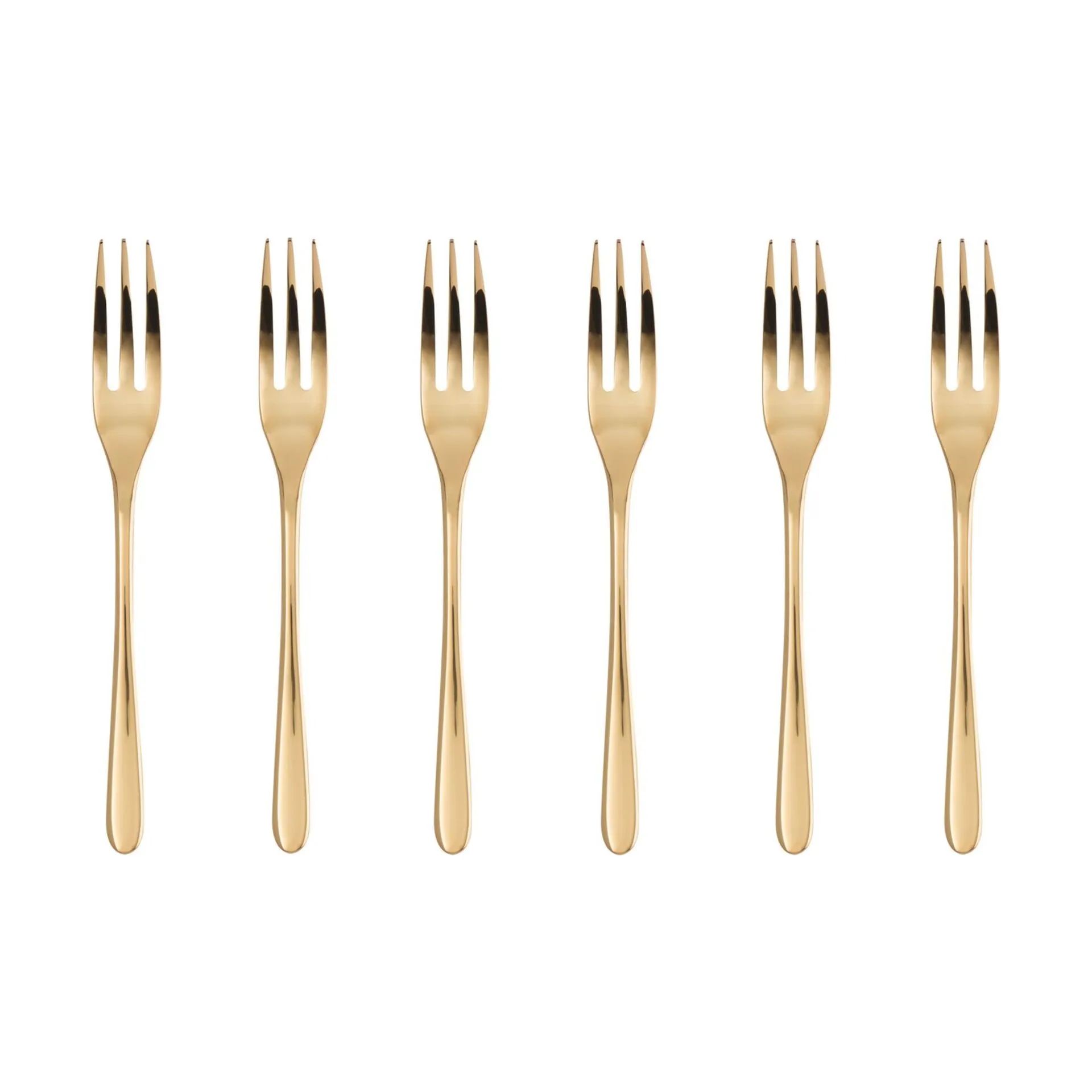 Sambonet Kagegafler Taste Kagegafler - 6 stk. i Guldfarvet, 1
