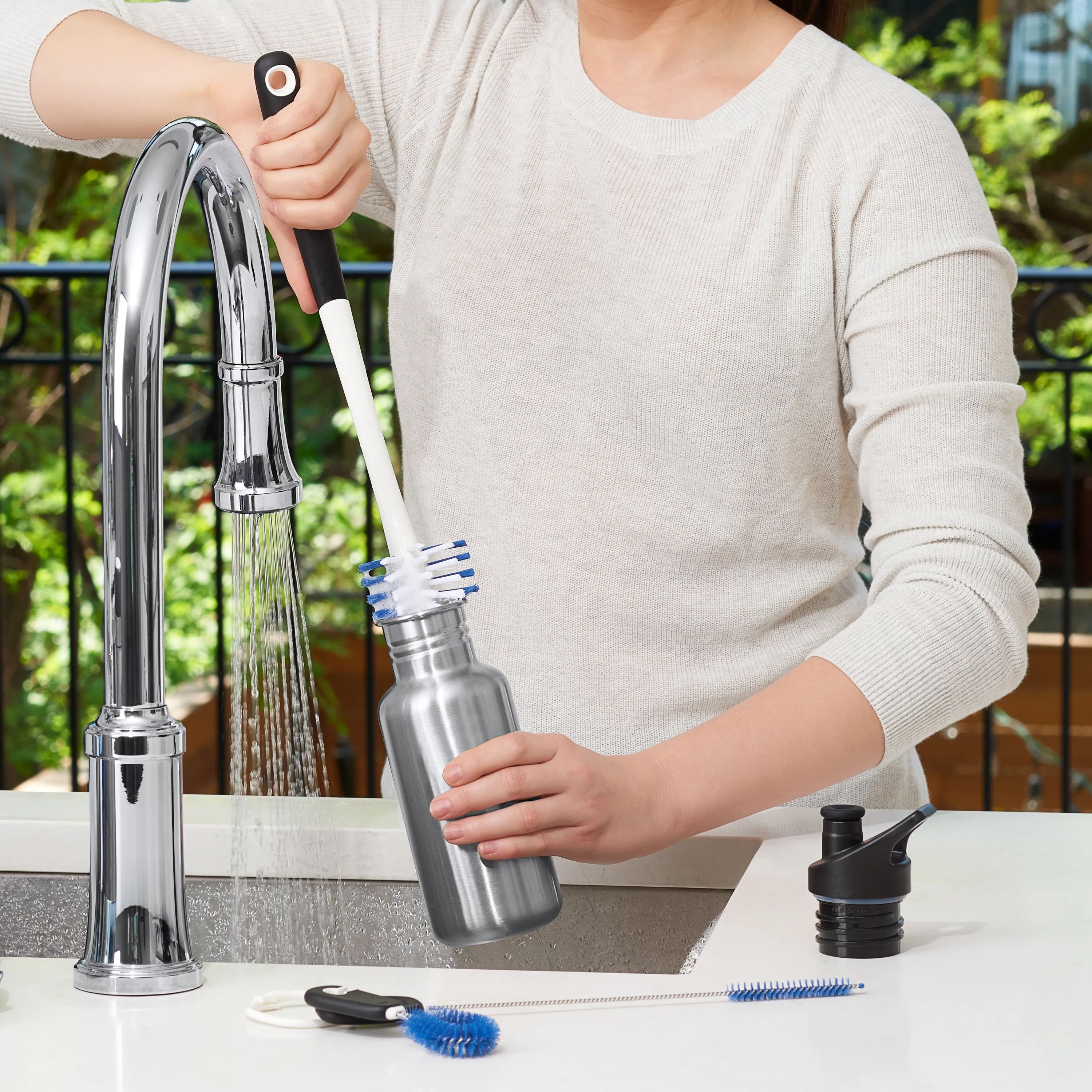 OXO Opvaskestativer Good Grips Børstesæt i Hvid, 3