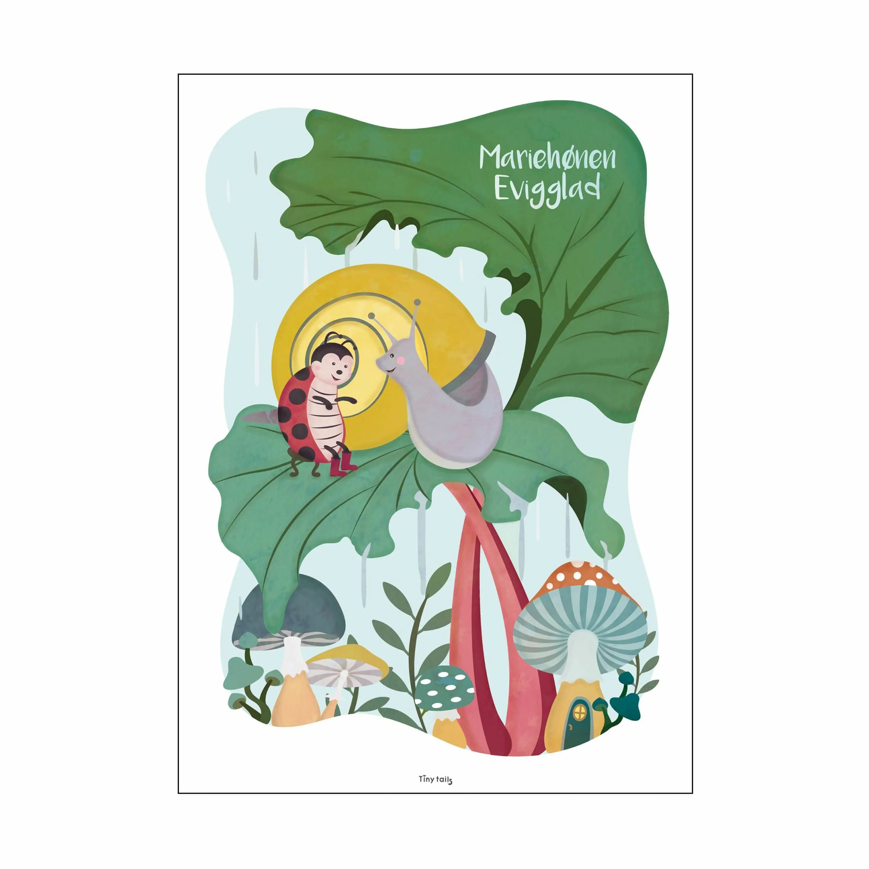 Poster&Frame Plakater Plakat - Mariehønen Evigglad i B29,7 x L42 cm, 1