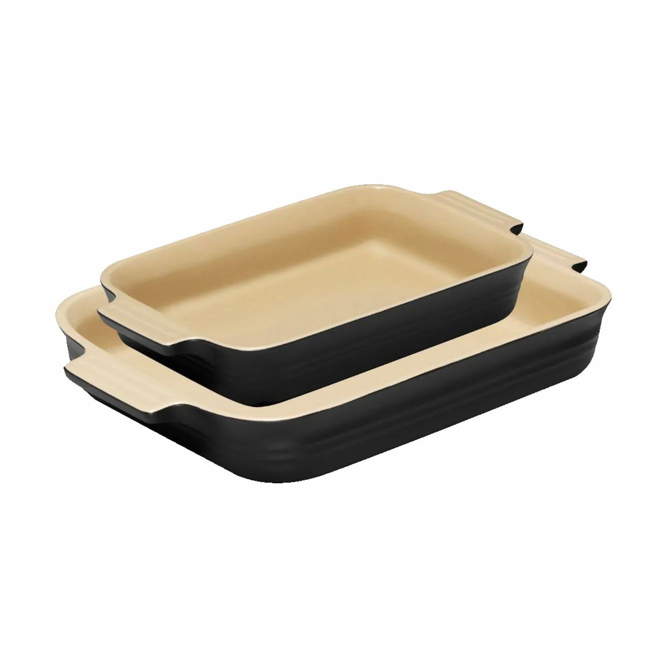 Le Creuset Ovnfaste fade Fadsæt - 2 dele i Black, 32 cm, 1