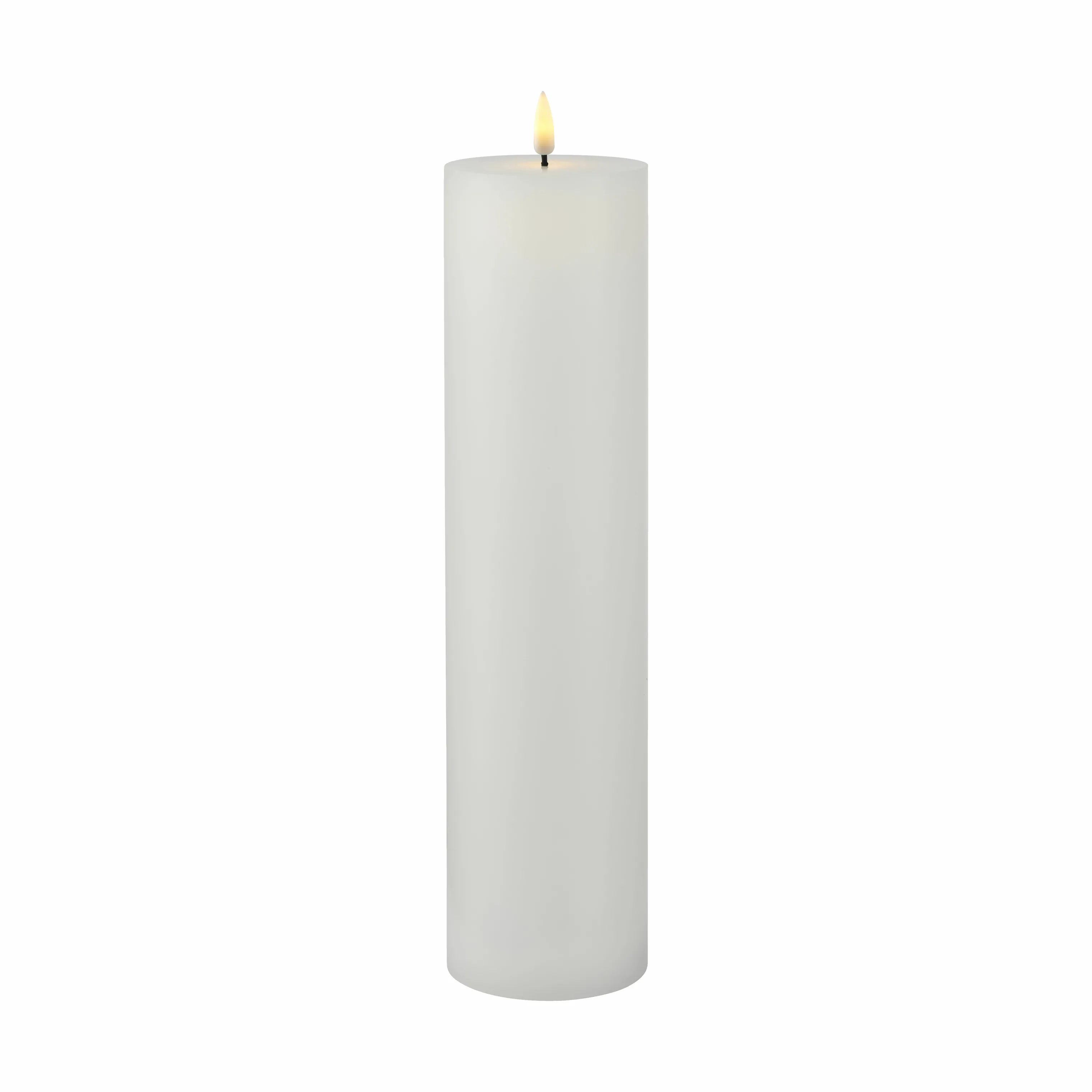 Sirius LED-lys Sille Genopladelig LED Bloklys i Hvid, H30 x Ø7,5 cm, 1