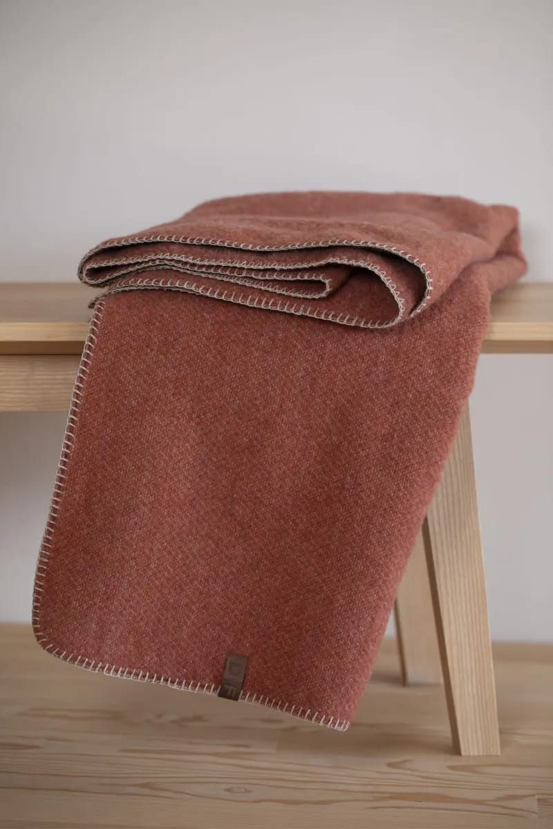 Fusenegger Plaider Merano Plaid i Terra Cotta, 1