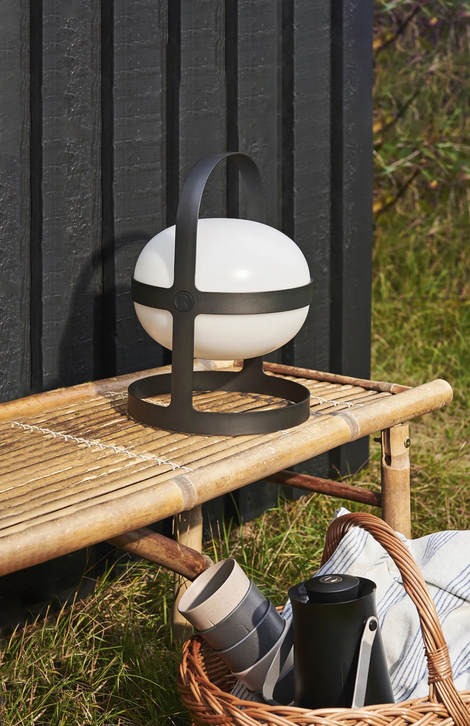 Rosendahl LED-lamper Soft Spot Solar Lampe i Hvid/Bruneret stål, 34 cm, 2